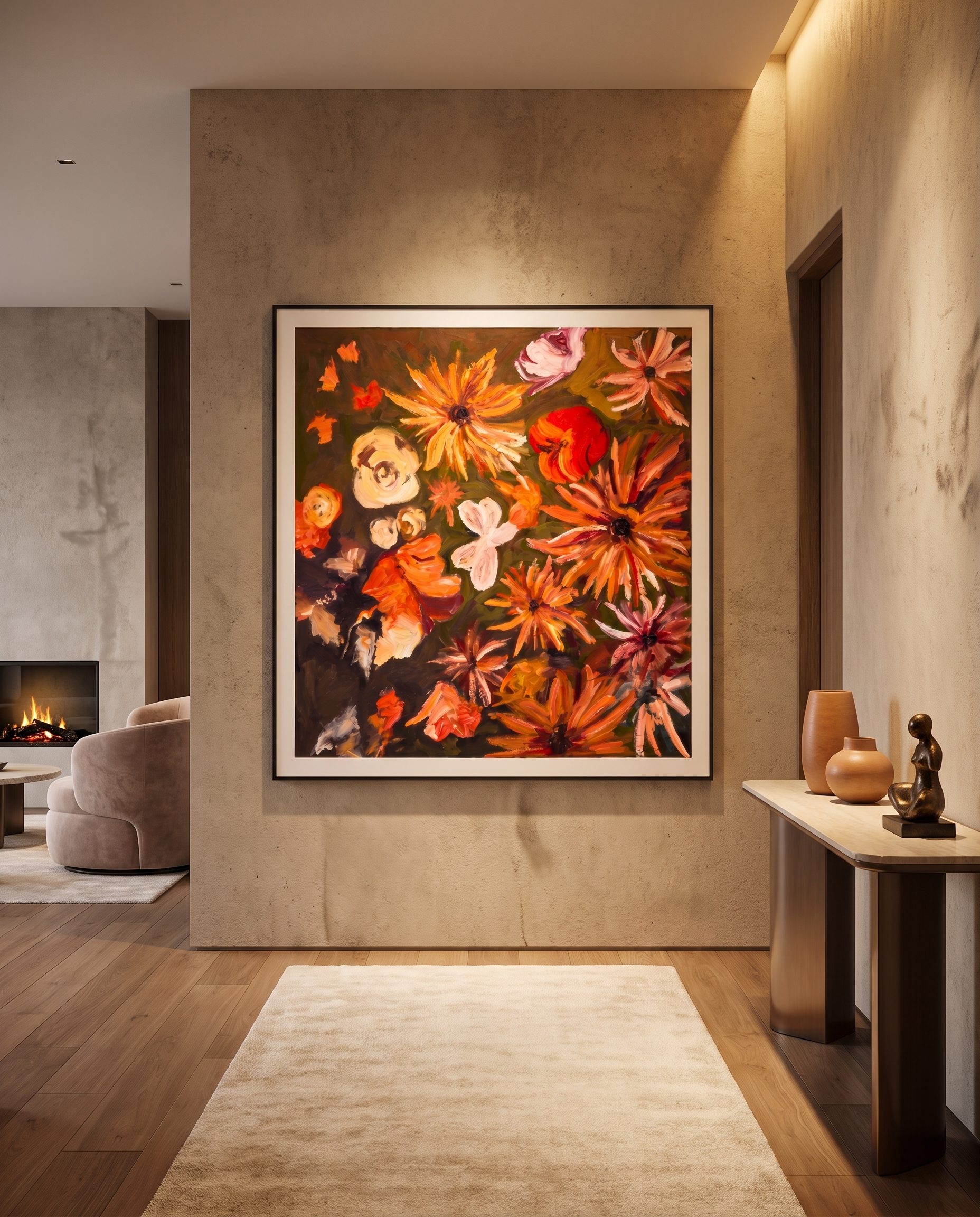 Autumn’s Last Blush - Modern Luxury Wallart