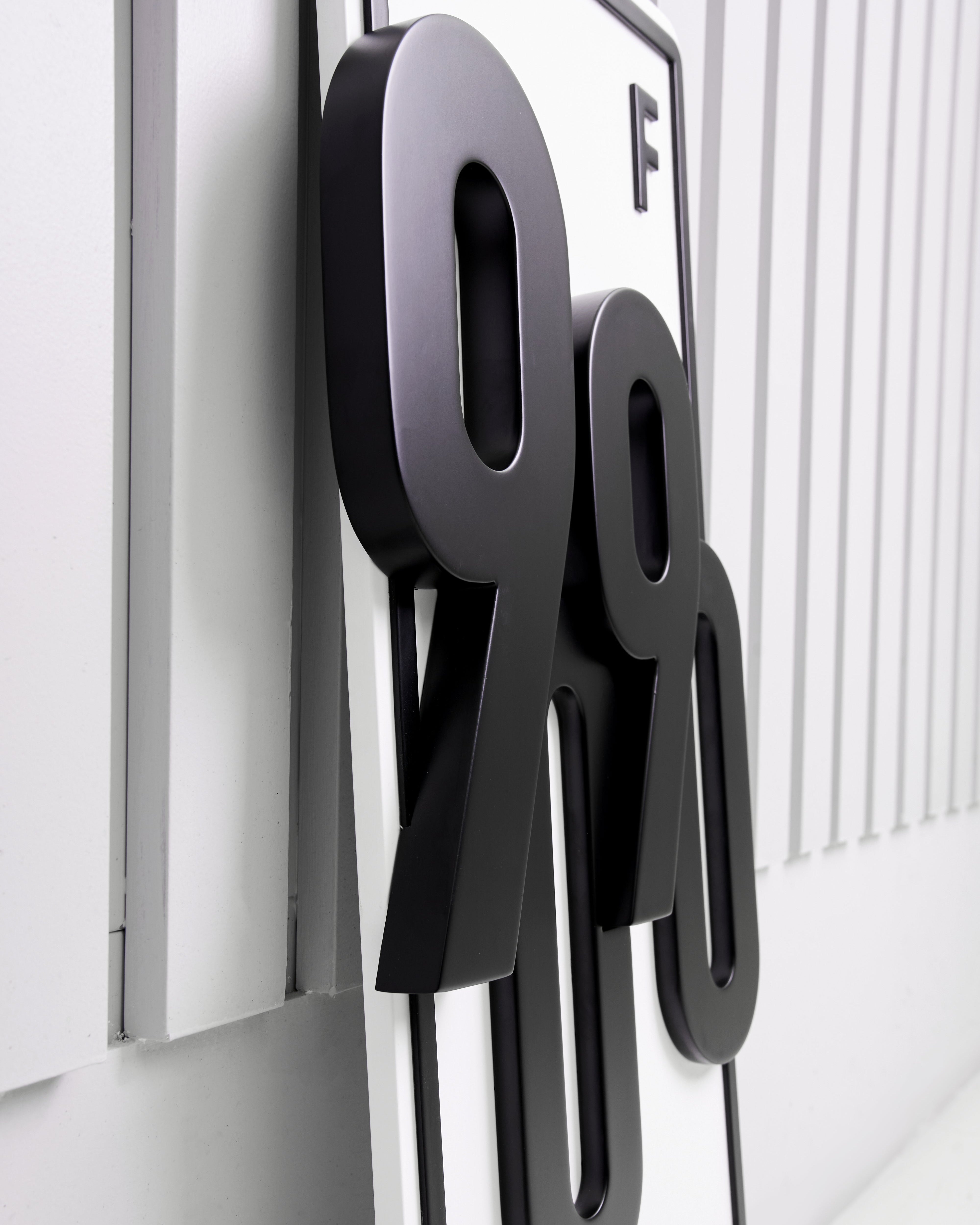 Bespoke Number Plate Wall Art closeup on Dubai Number Plate
