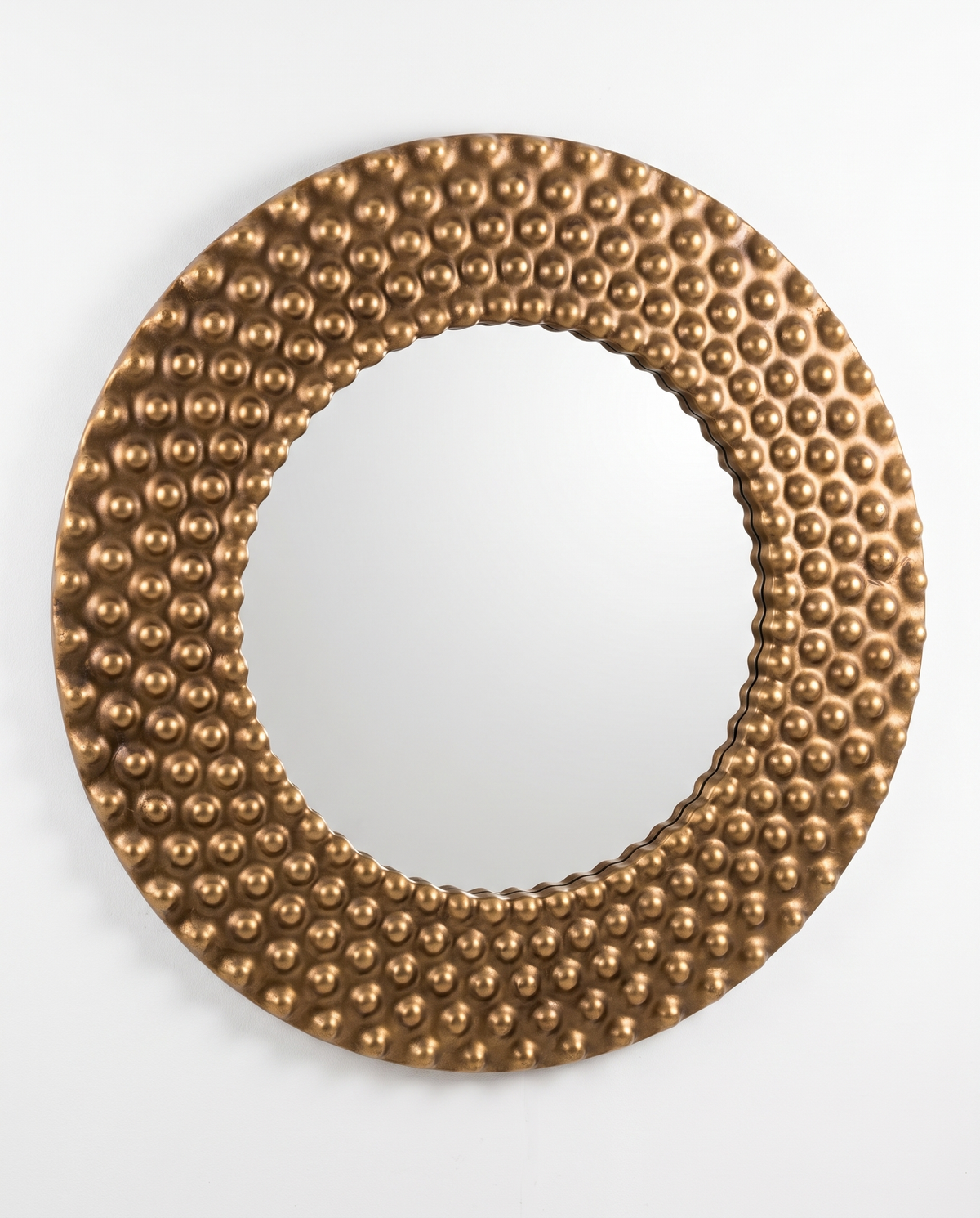 Bobble Accent Round Mirror