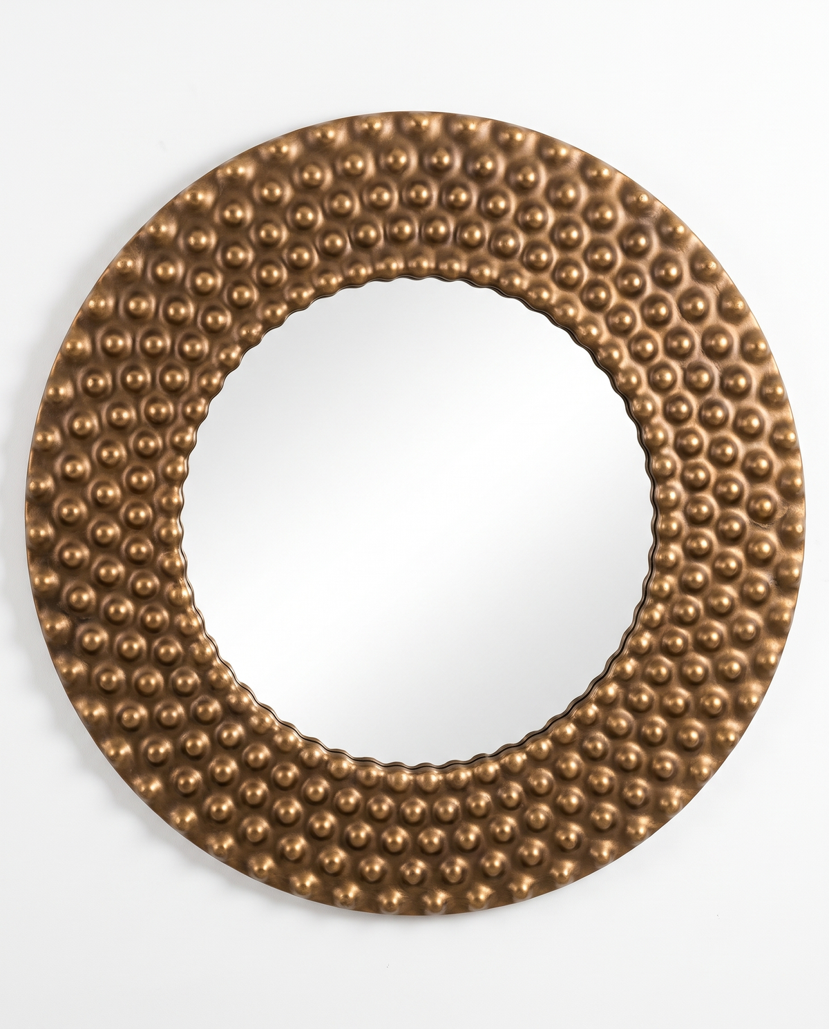 Bobble Accent Round Mirror