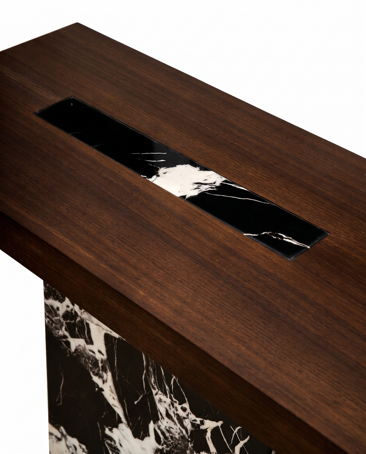 Breccia Noir Marble Console