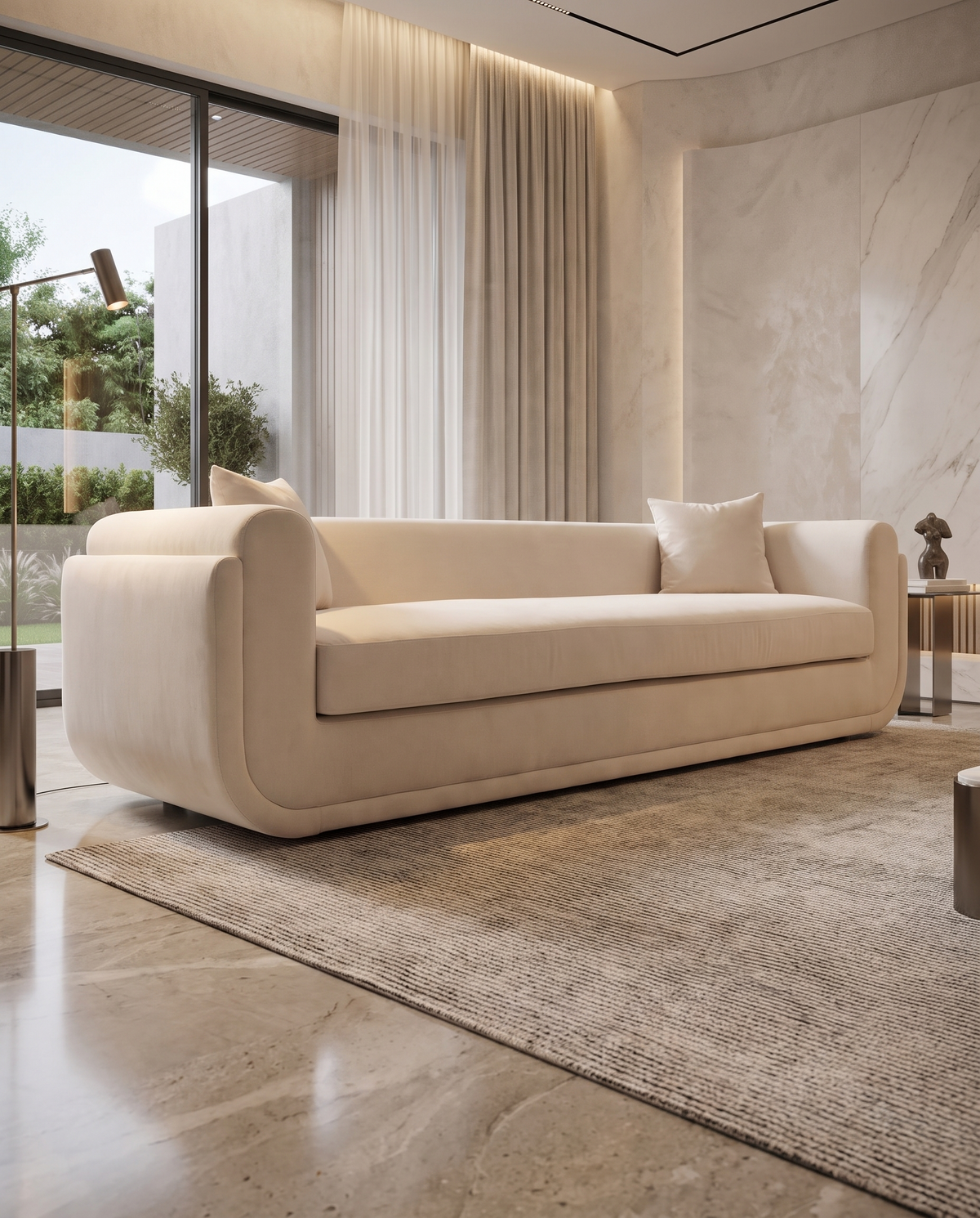 Camber 3-Seater Soft Fabric Sofa