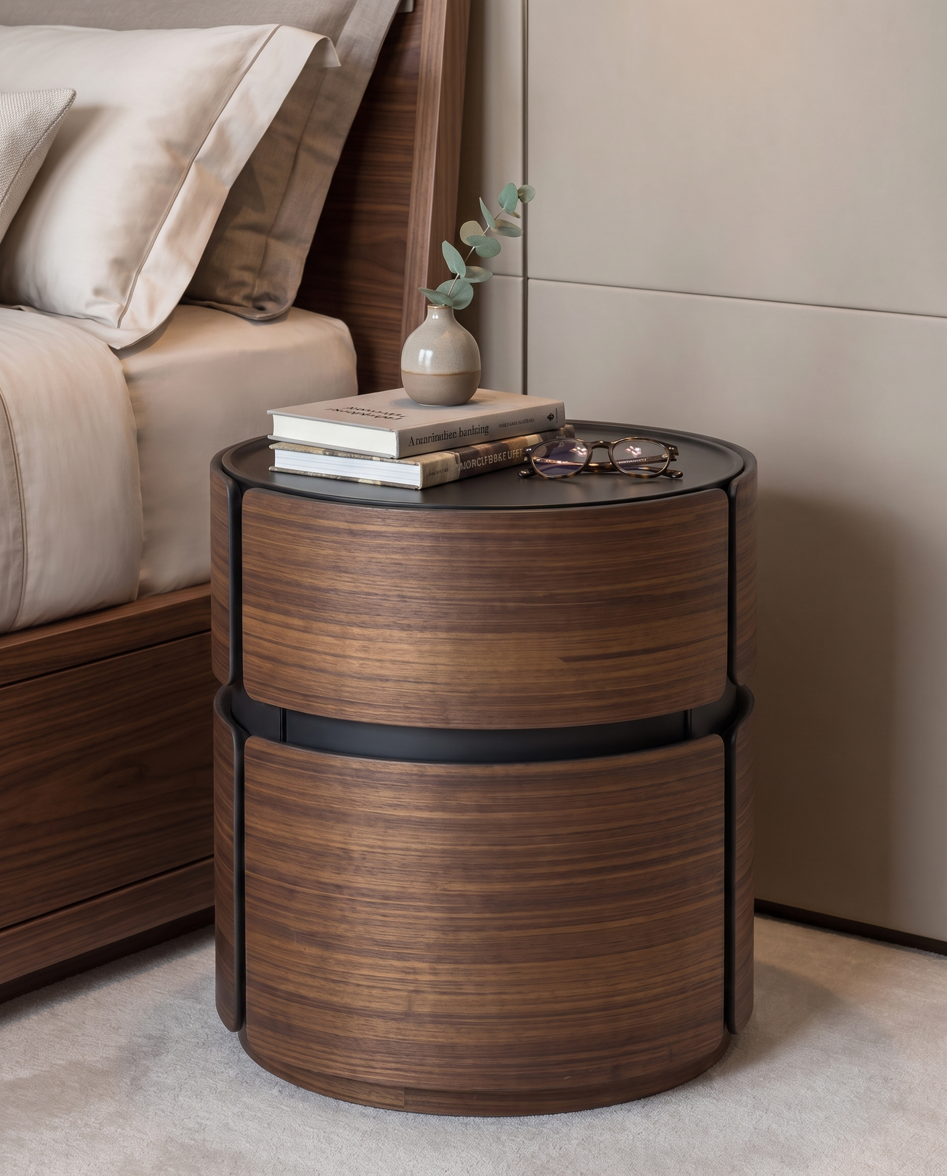 Canaletto Nightstand Bedside Table(Set of 2)
