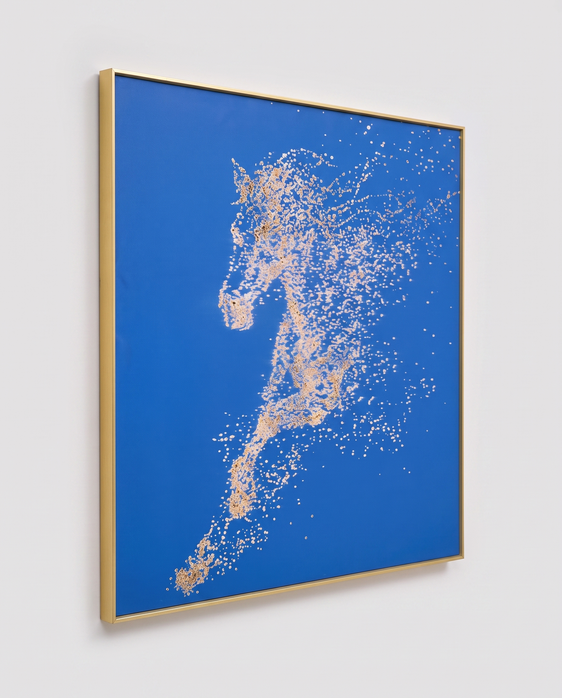 Cosmic Canter- Golden Horse Luxury Leather Wallart