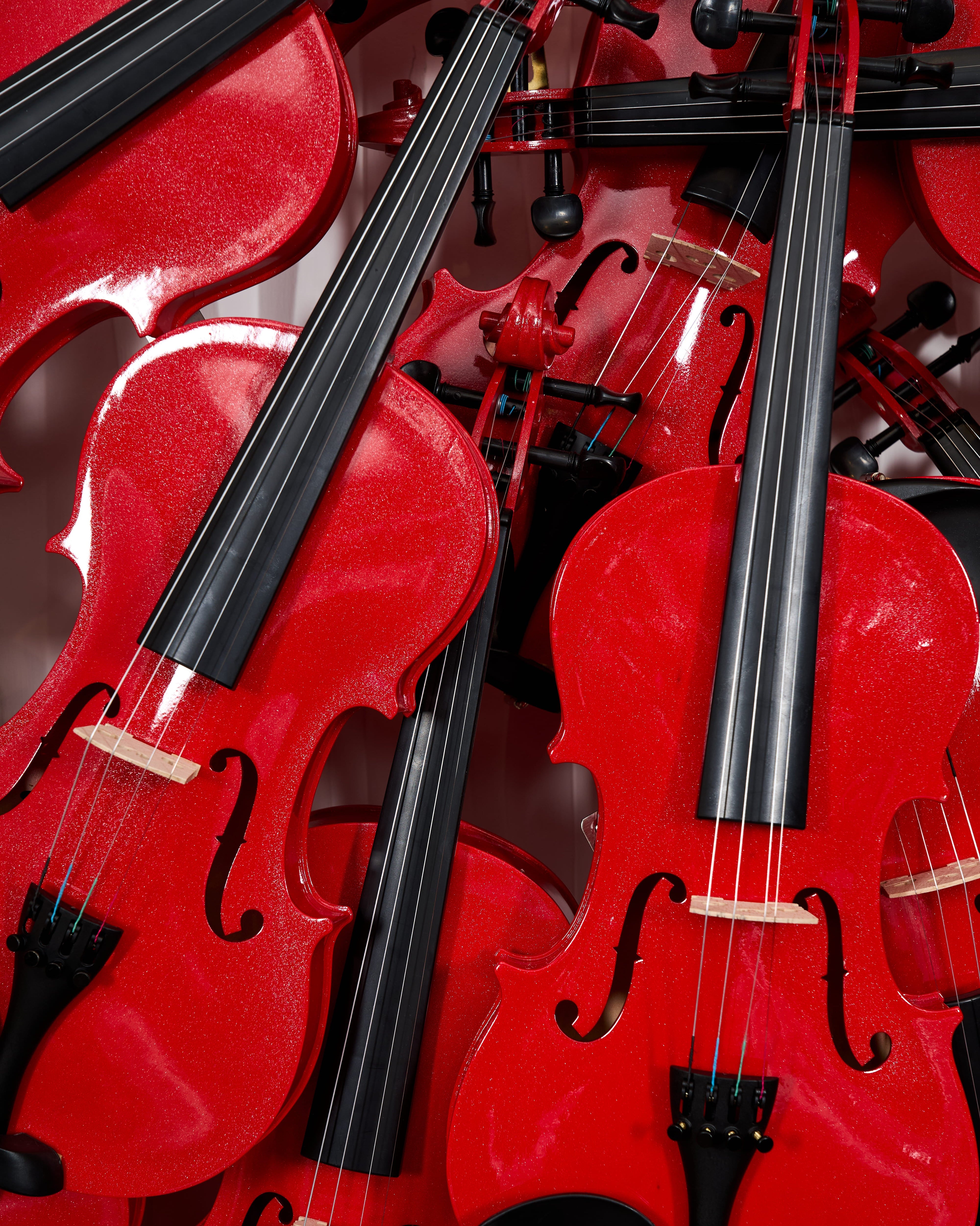 Crimson Symphony - Violin Wallart