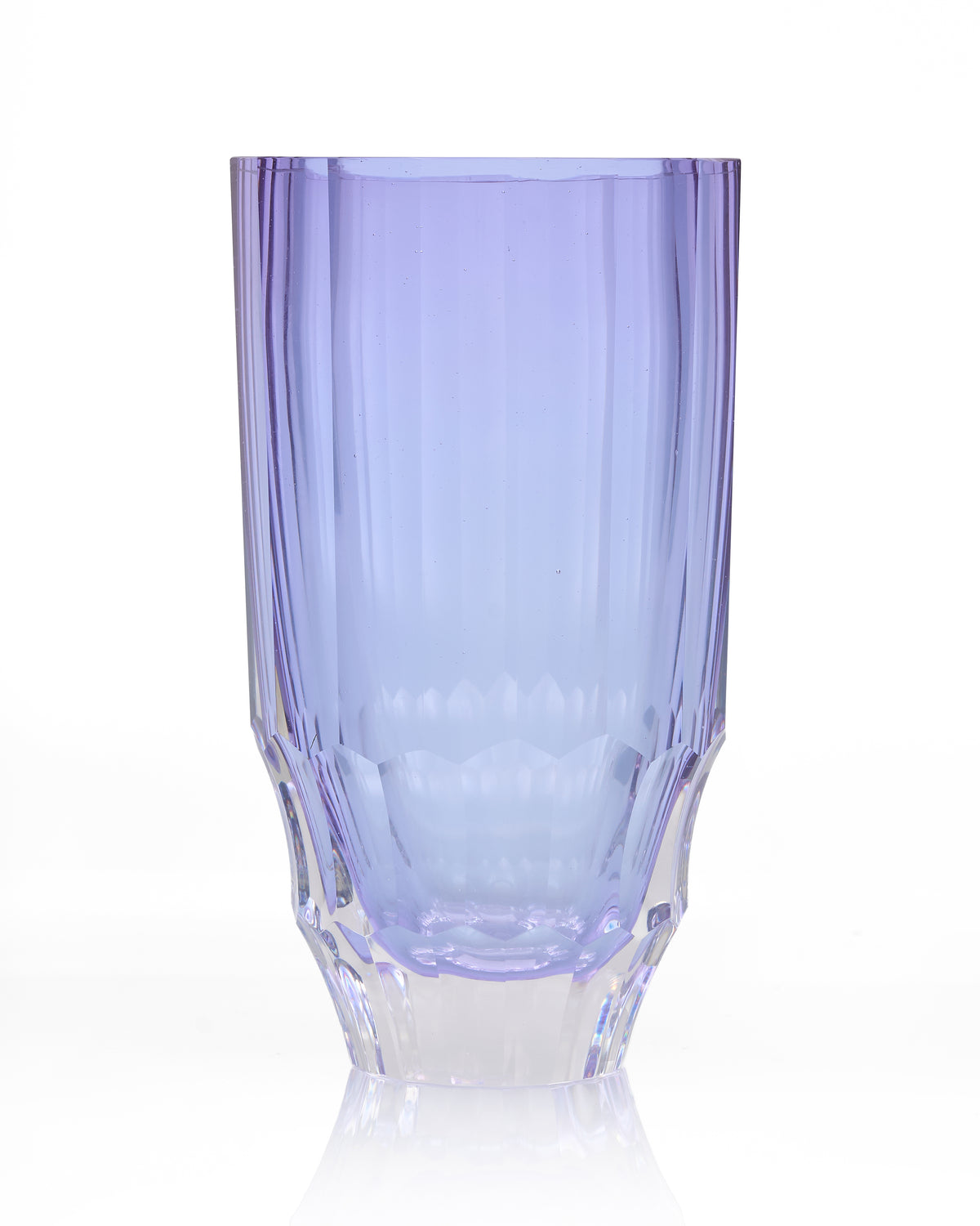 Crystalline Lotus Purple Vase