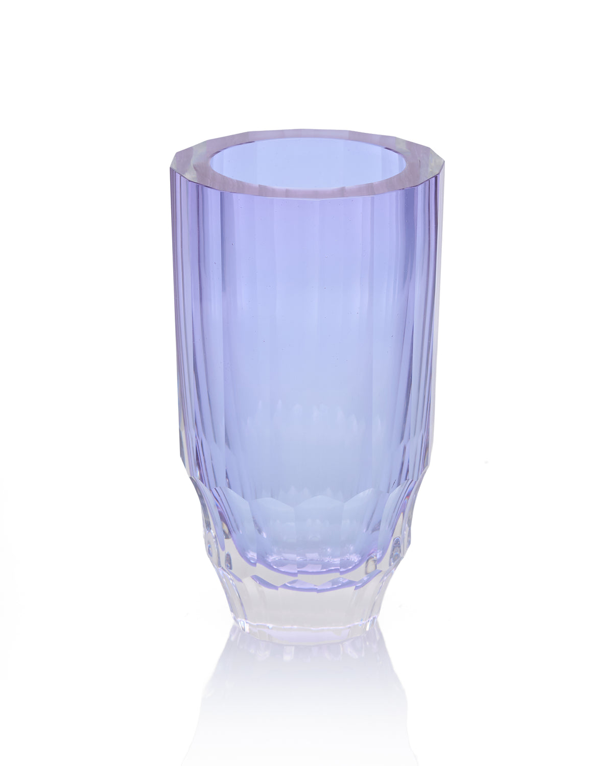 Crystalline Lotus Purple Vase