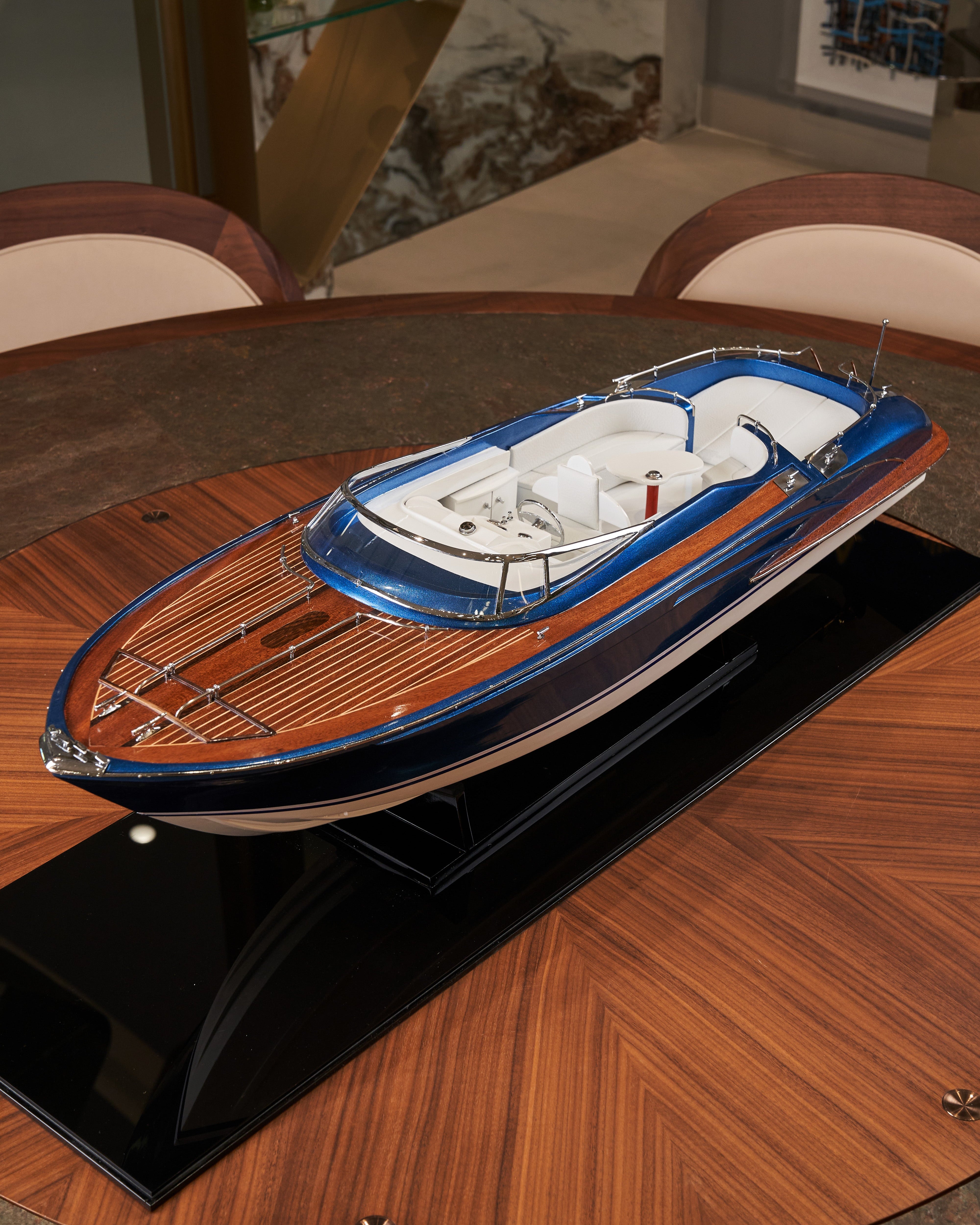 Riva Rama Sapphire Speedboat Model - Blue