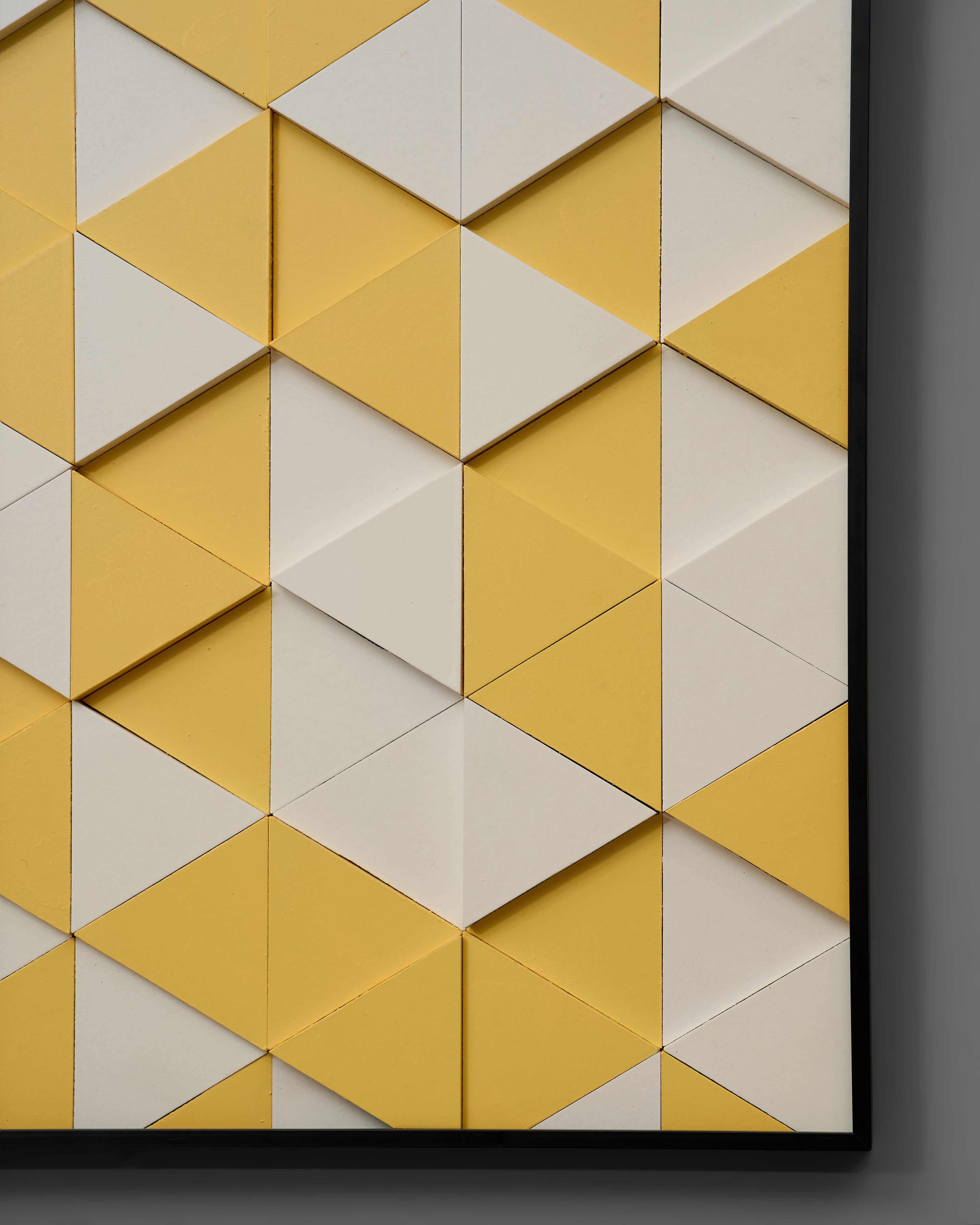 Geo Knitted Leather Wallart