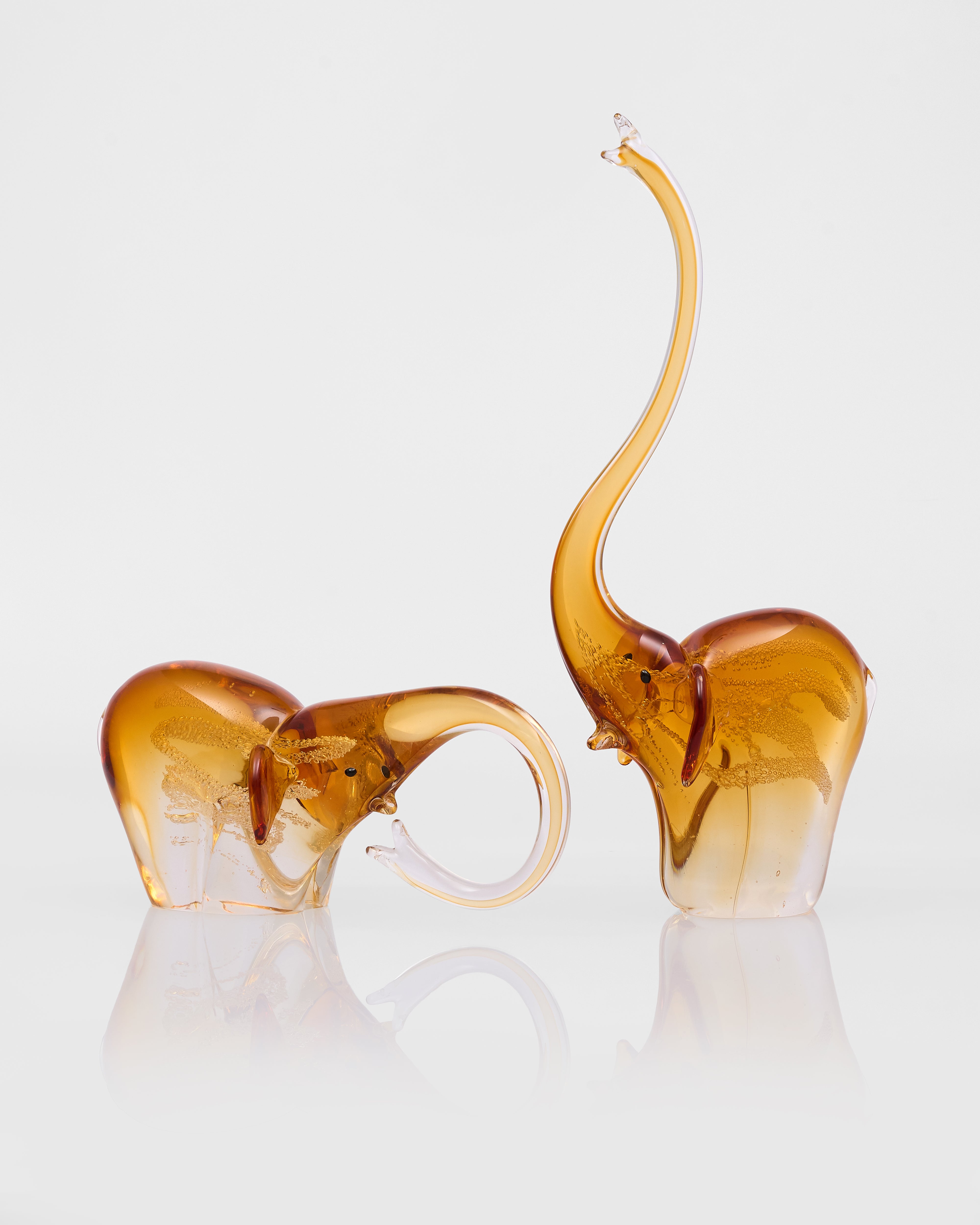 Golden Elephant Crystal Glass Set