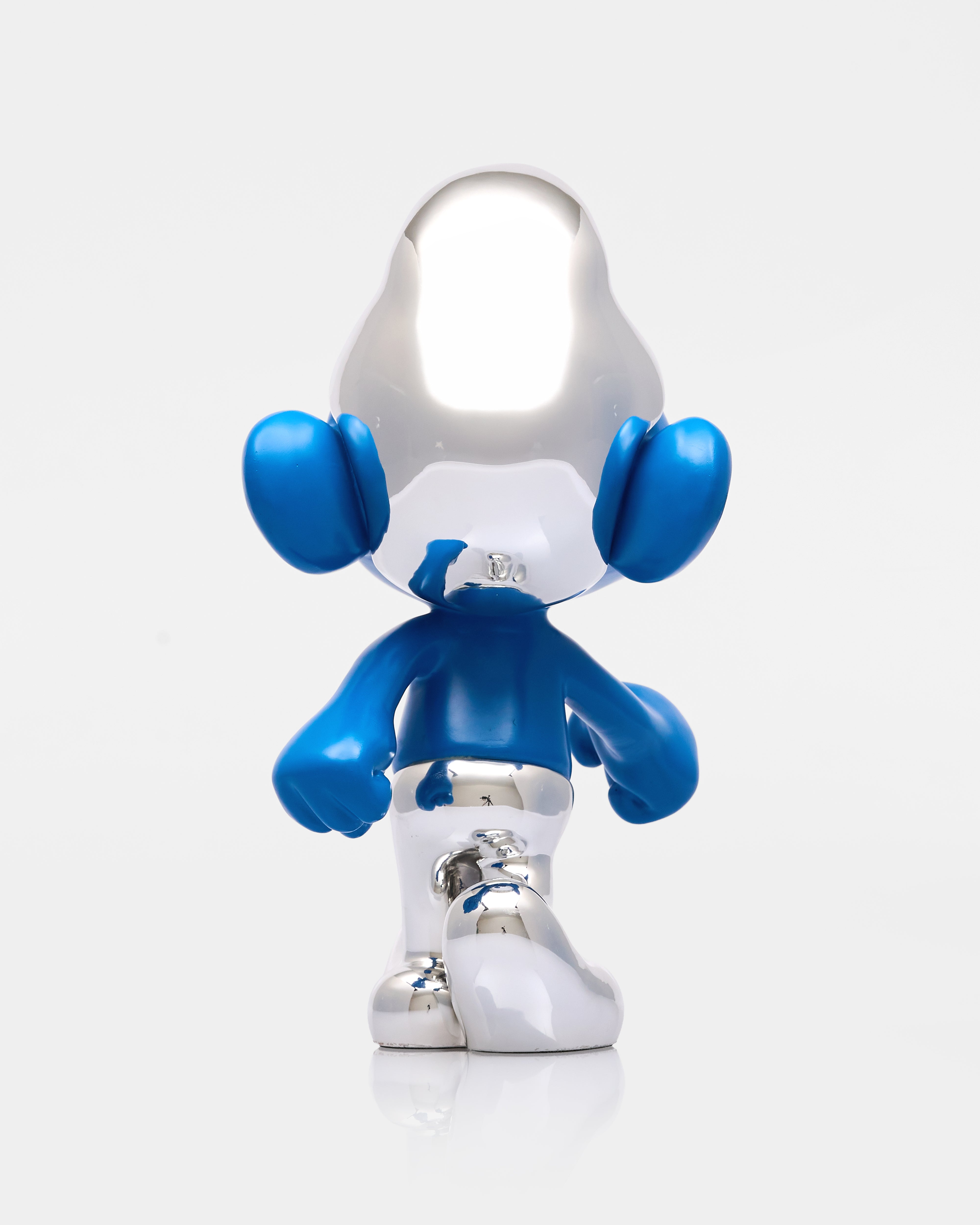 Smirf Character Resin Figurine - Blue & Silver