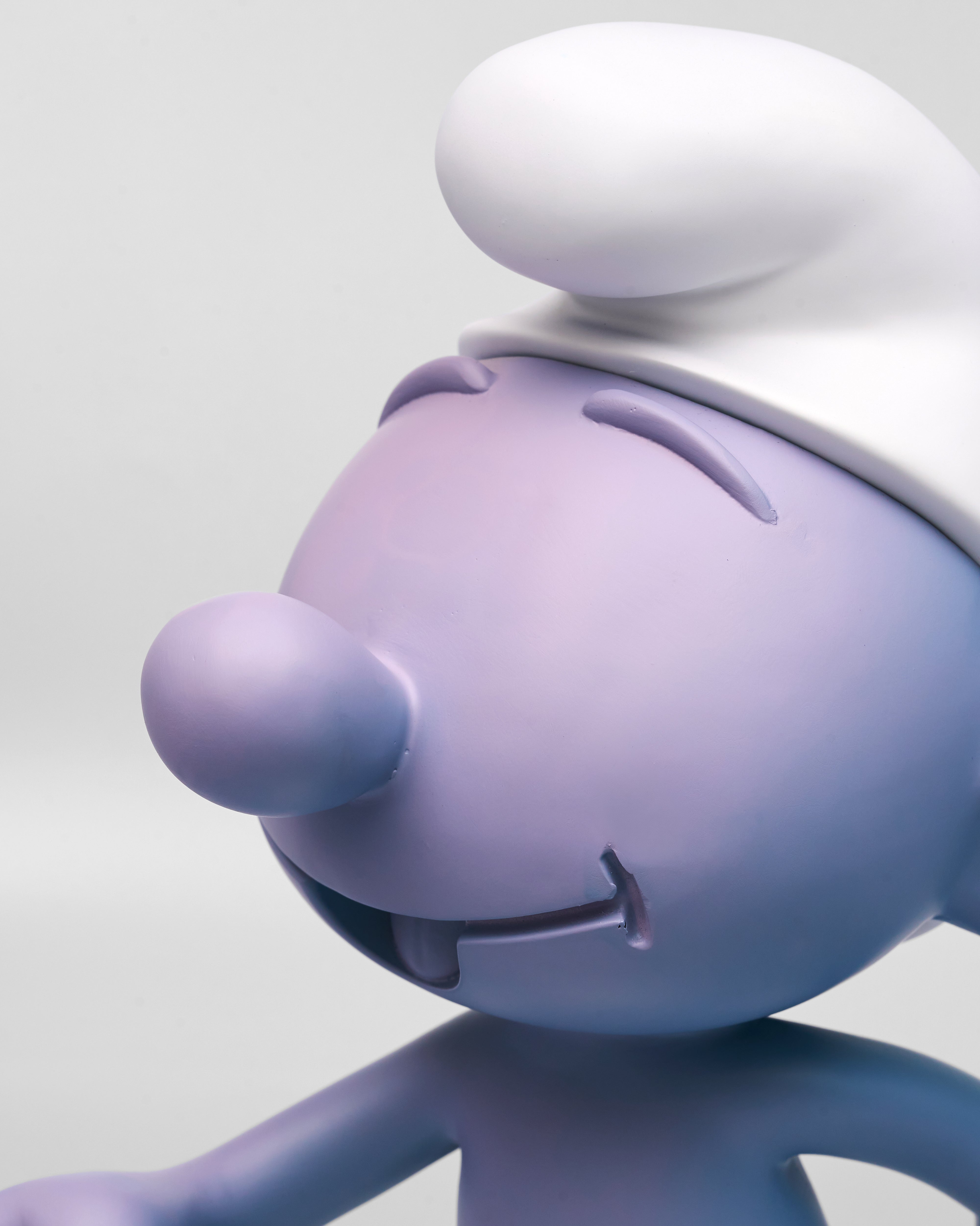 Smirf Character Resin Figurine - Violet & White