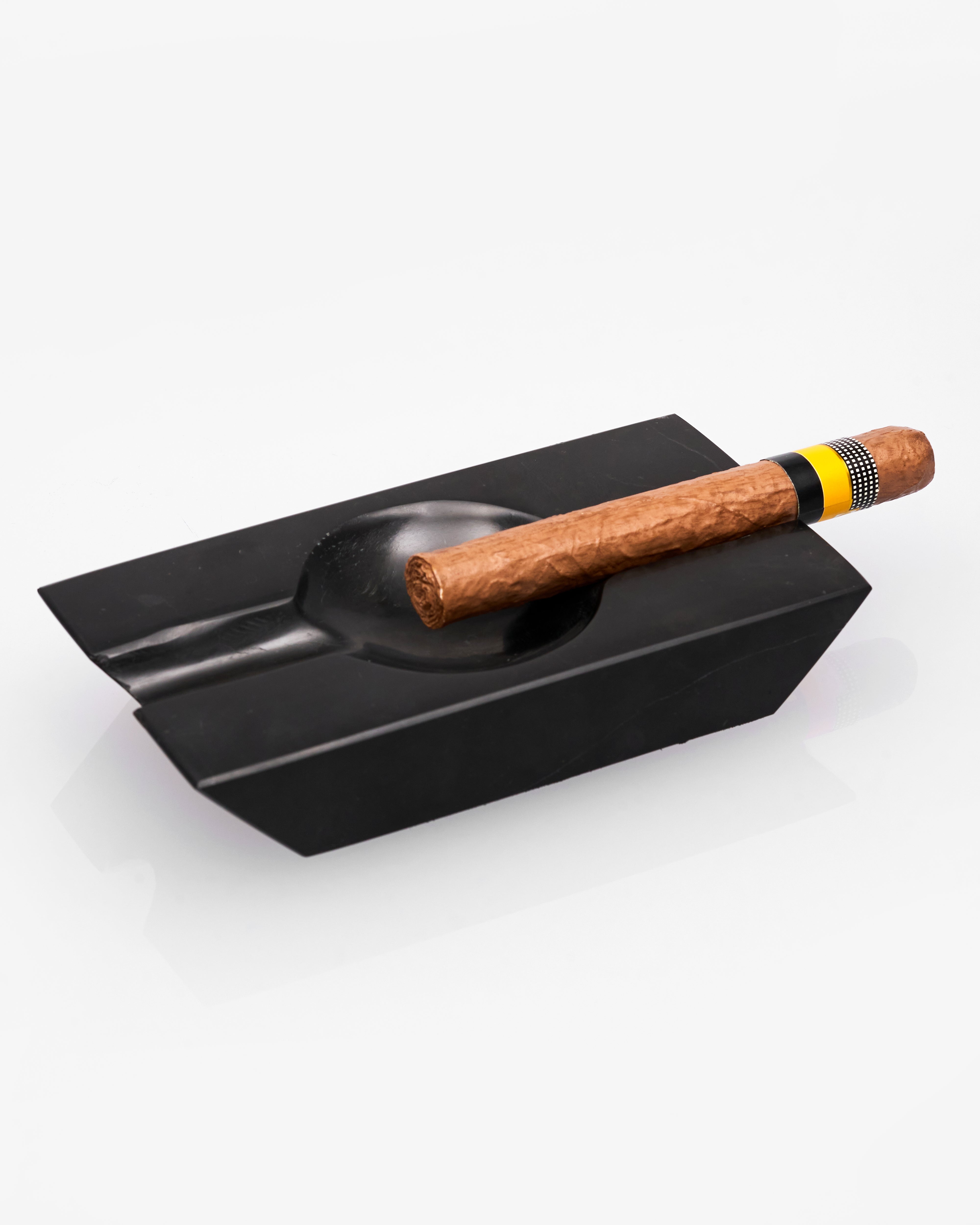 Oak Rectangular Marble Ashtray