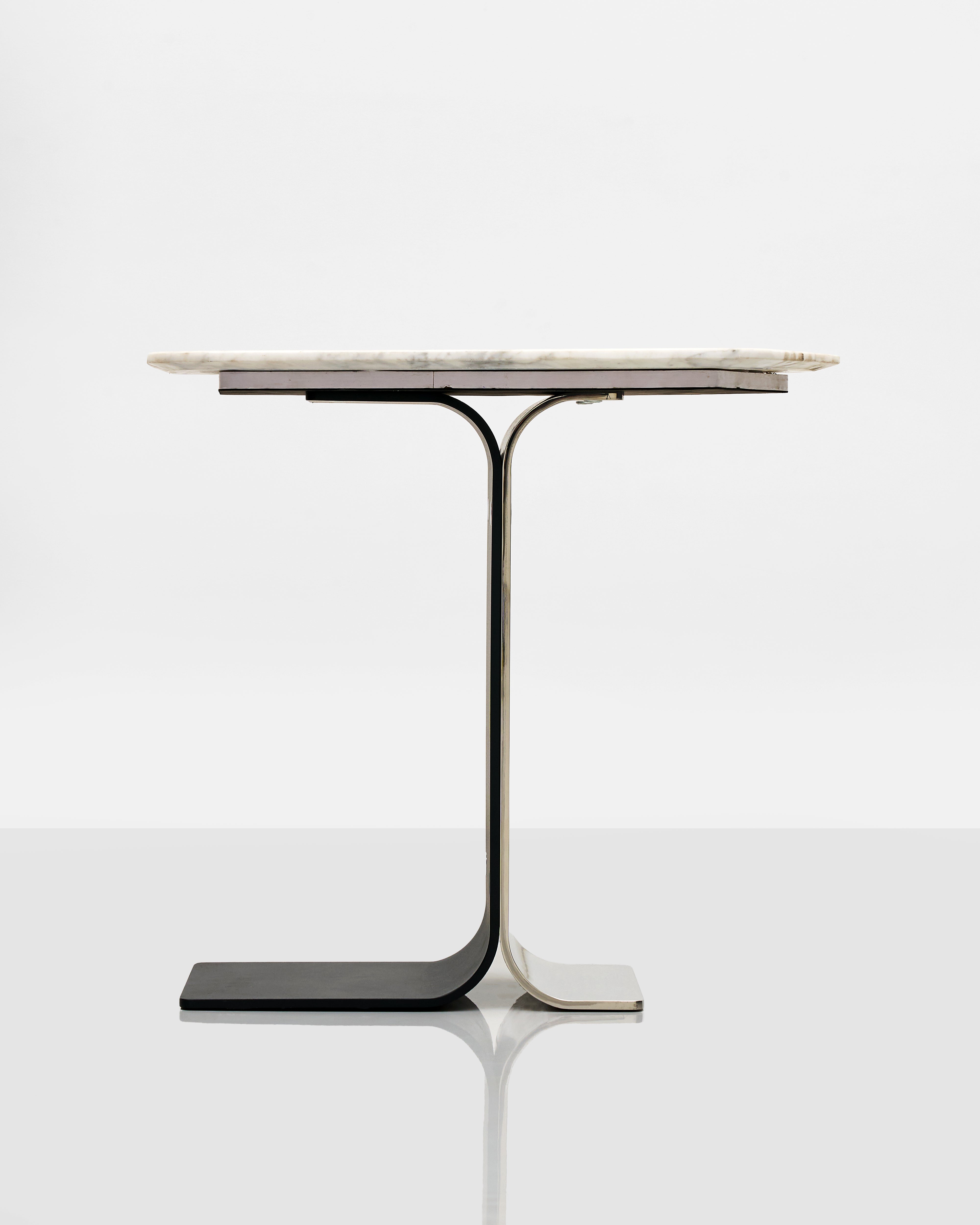 Enduro White Marble Side Table