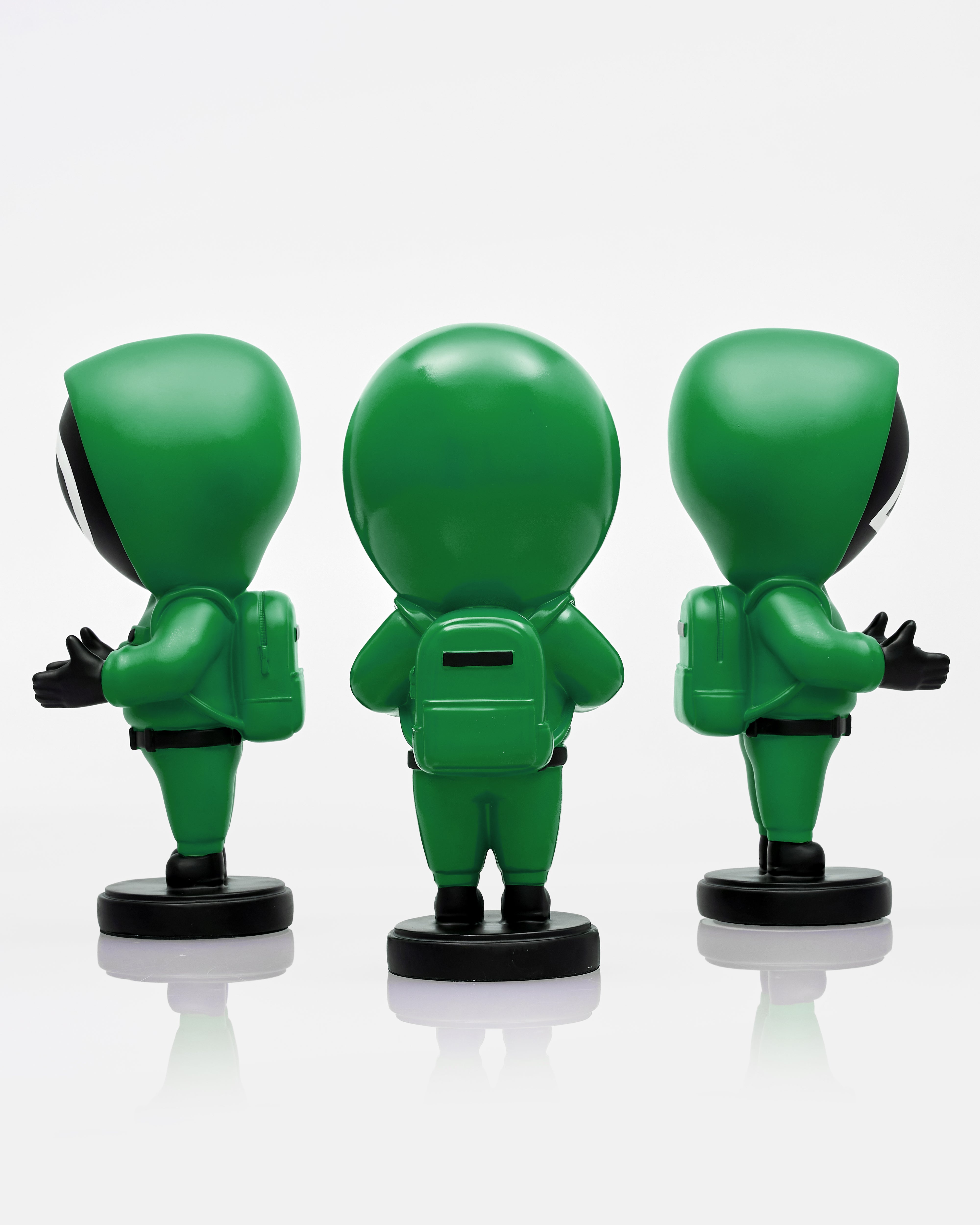 Masked Trio Figurine - Green