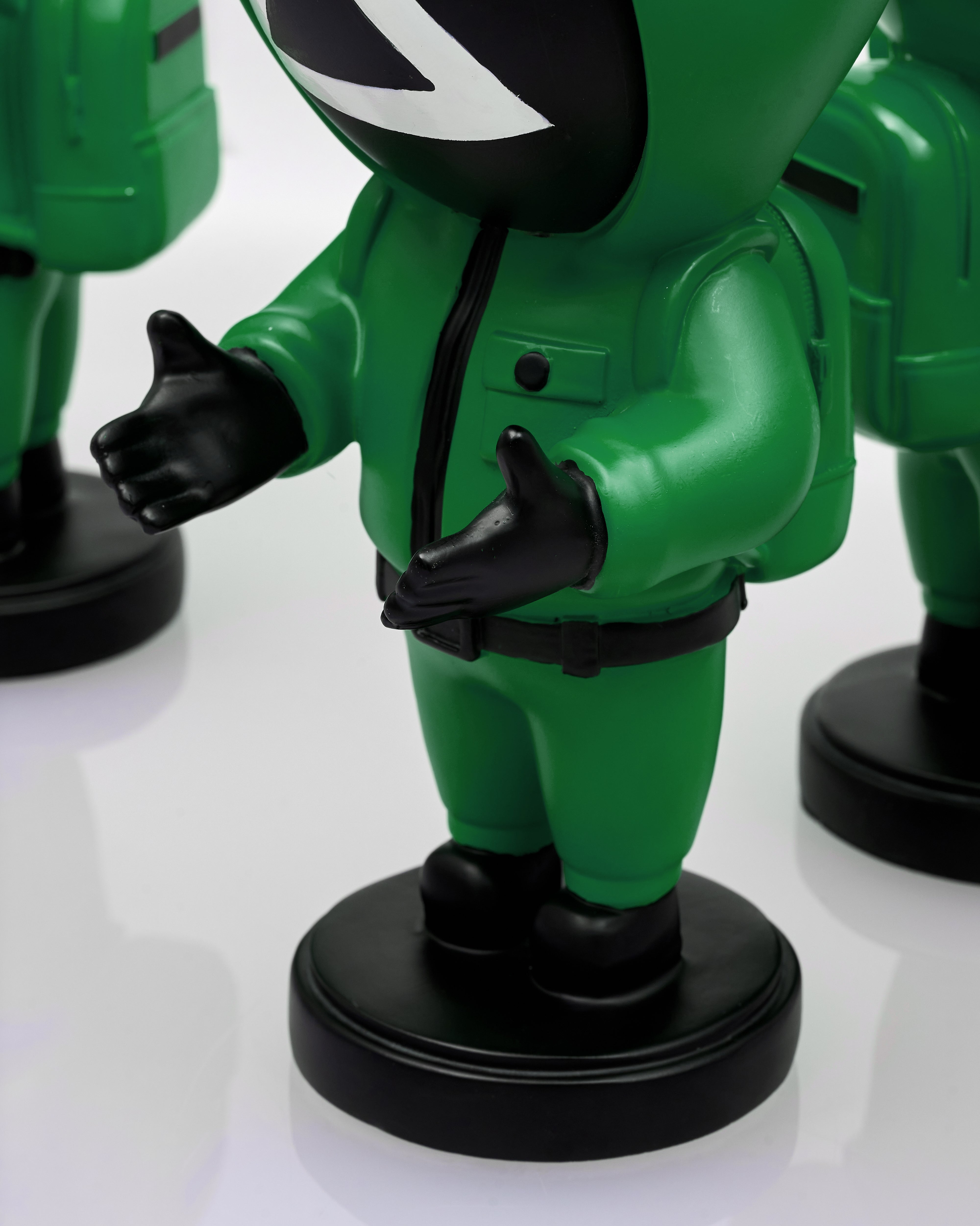Masked Trio Figurine - Green