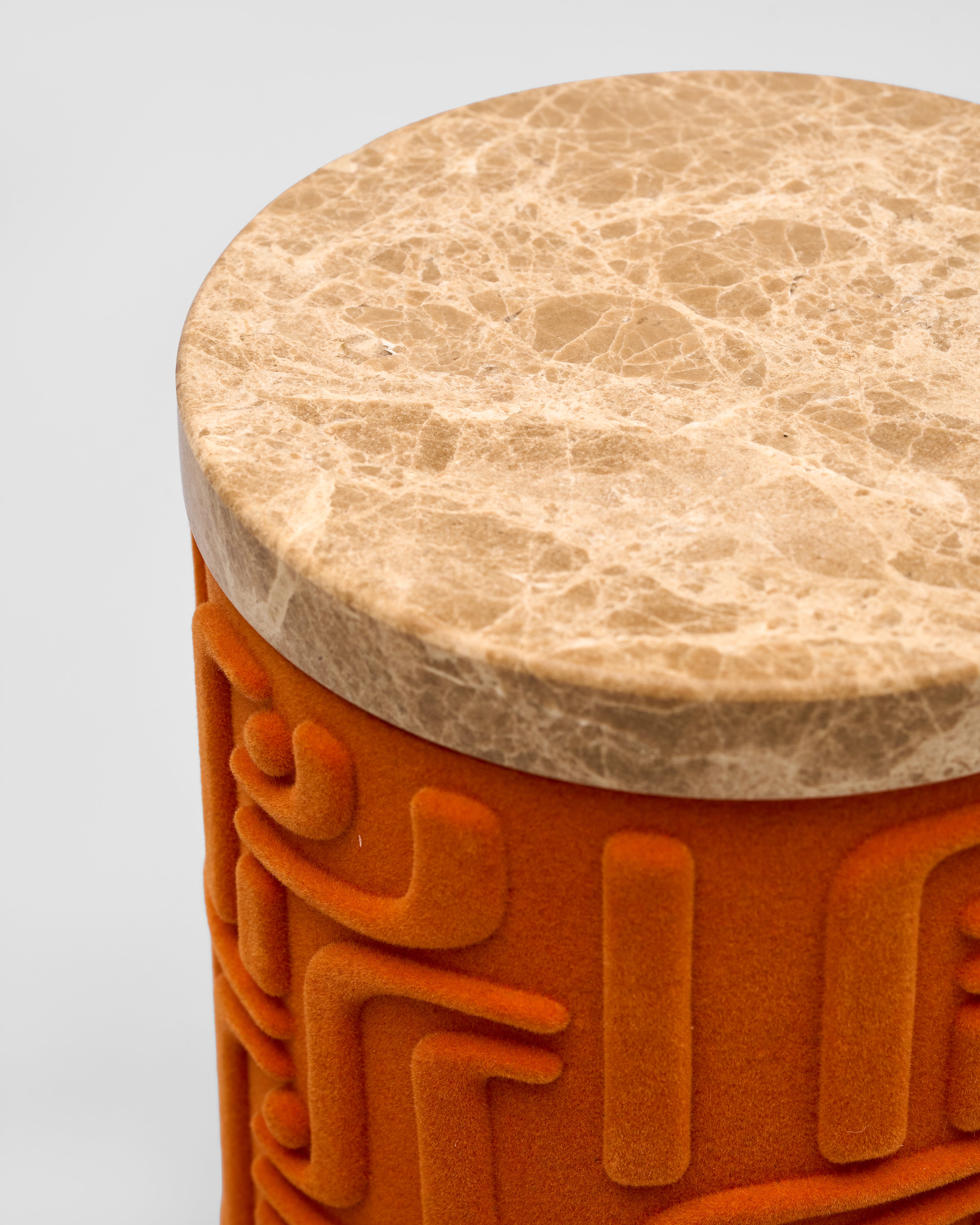 Lumea Orange Jar Decor