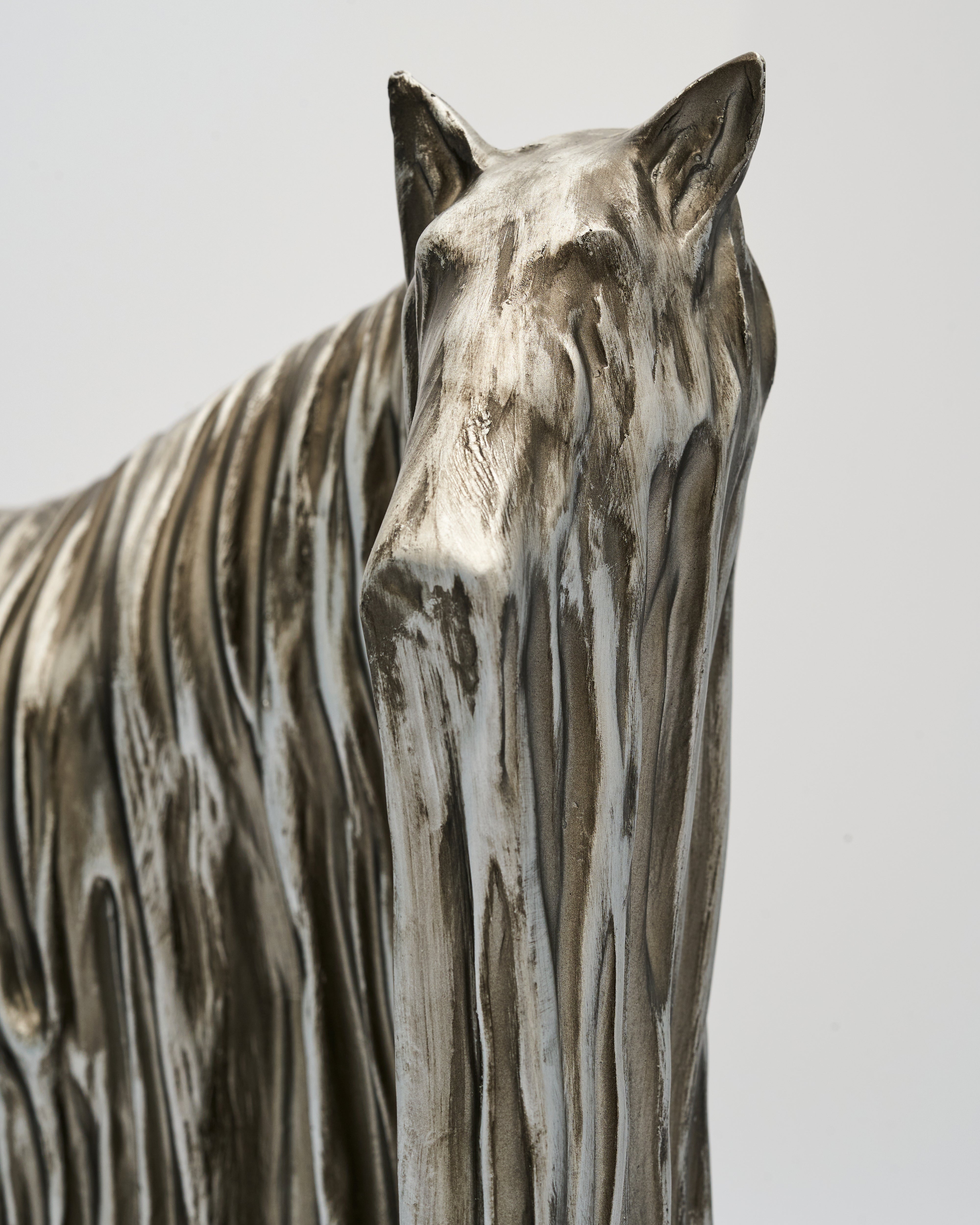 Textured Metalic Animal Sculpture
