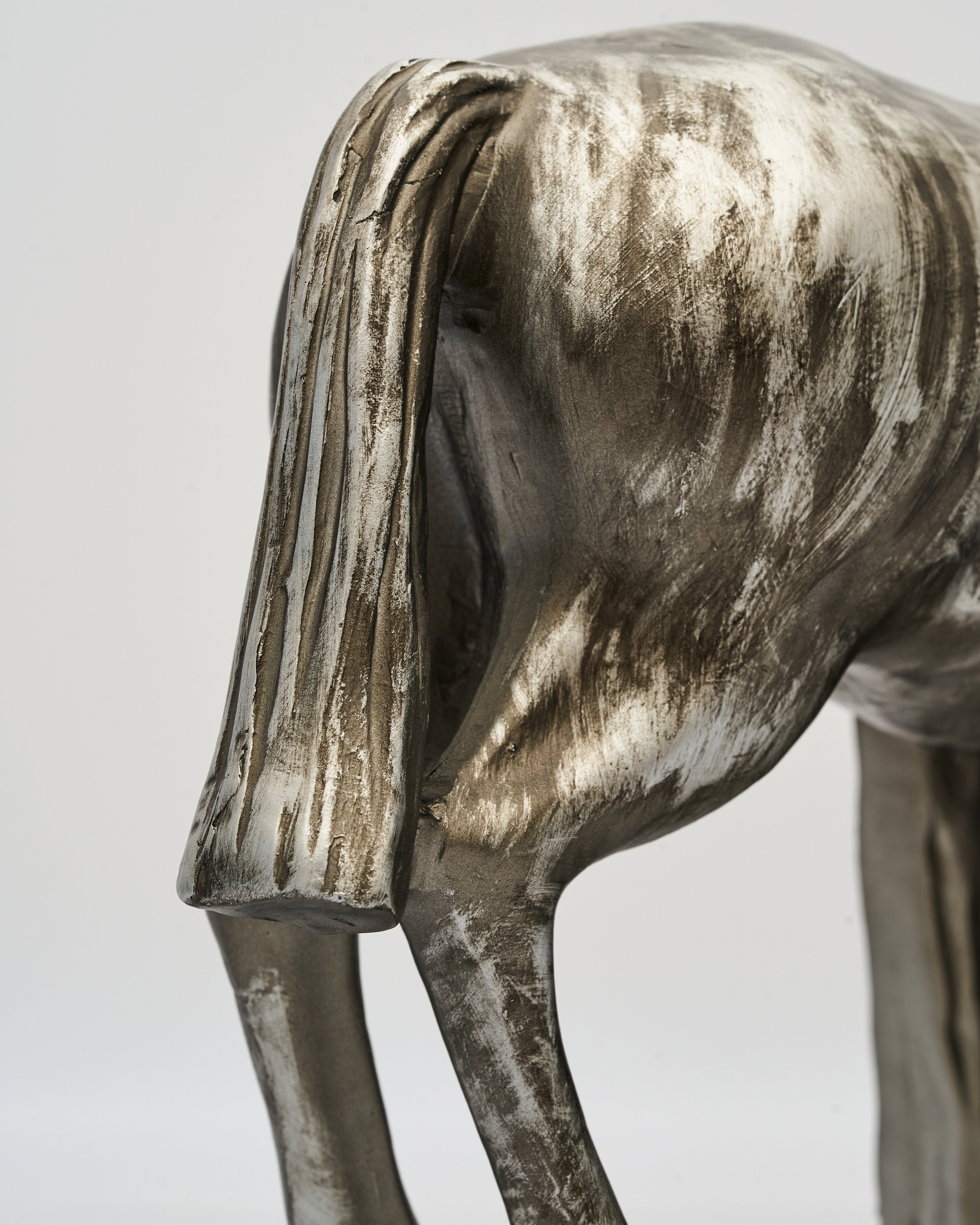 Textured Metalic Animal Sculpture