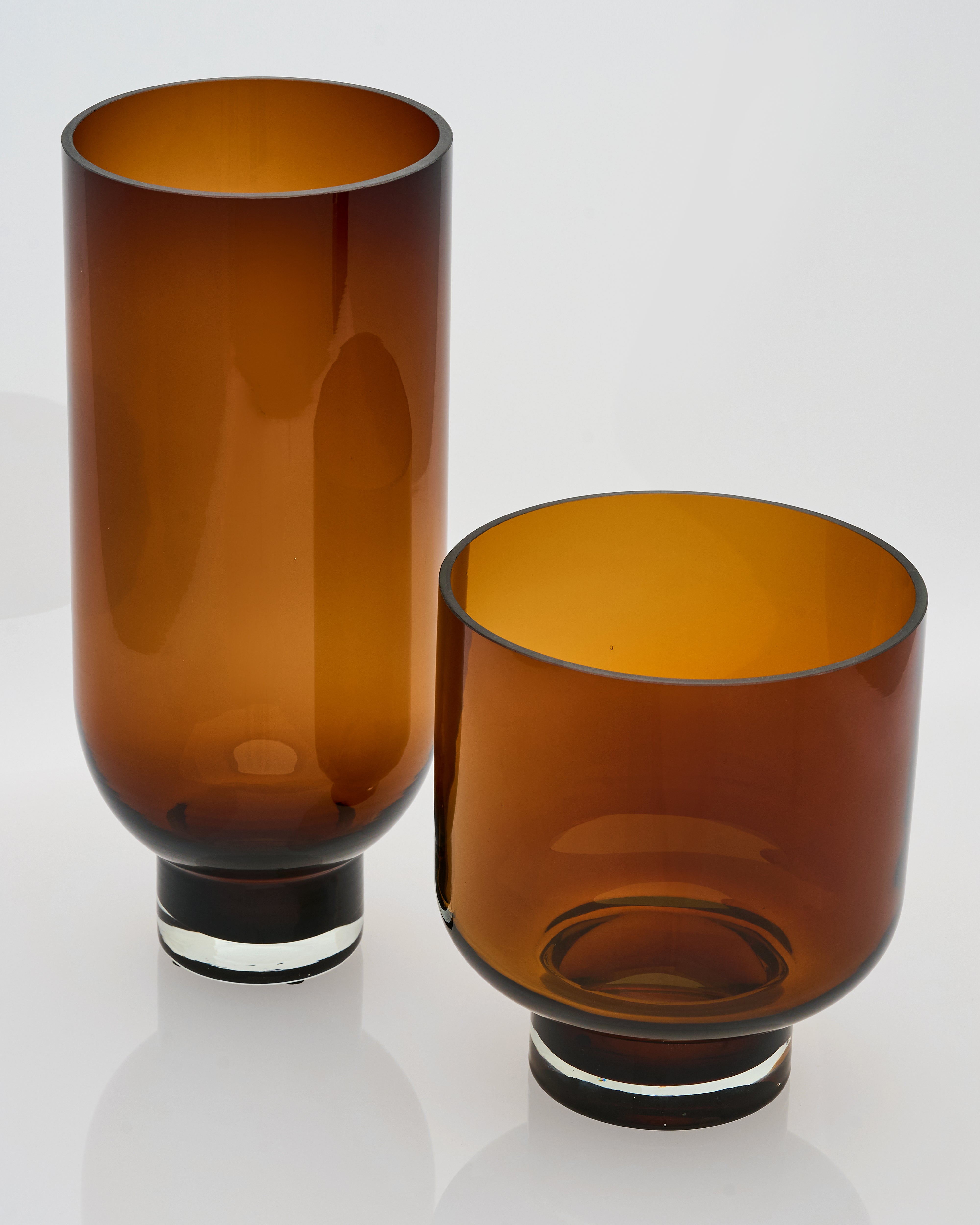 Dark Brown Cylindrical Pot Set