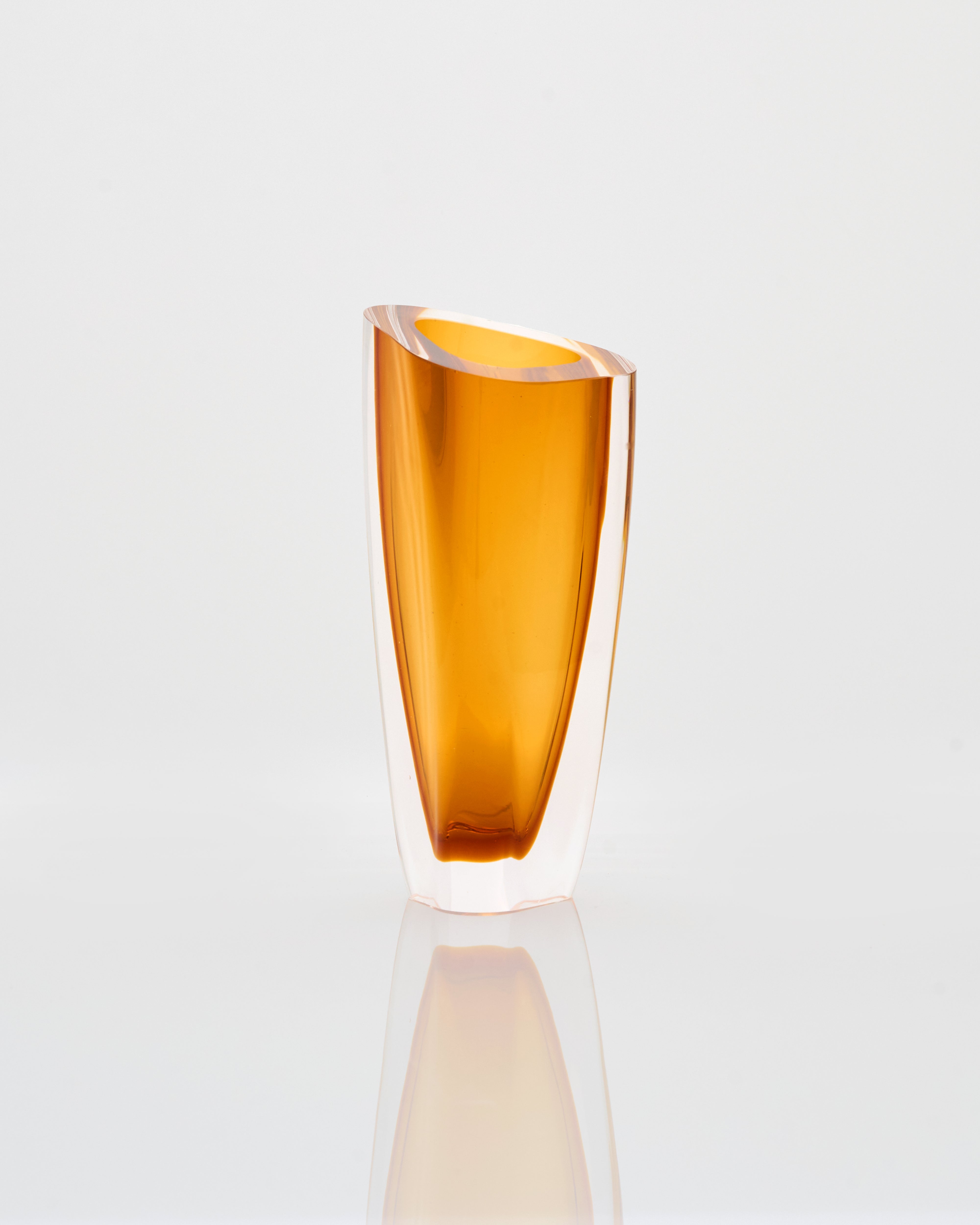 Amber Cone Vase