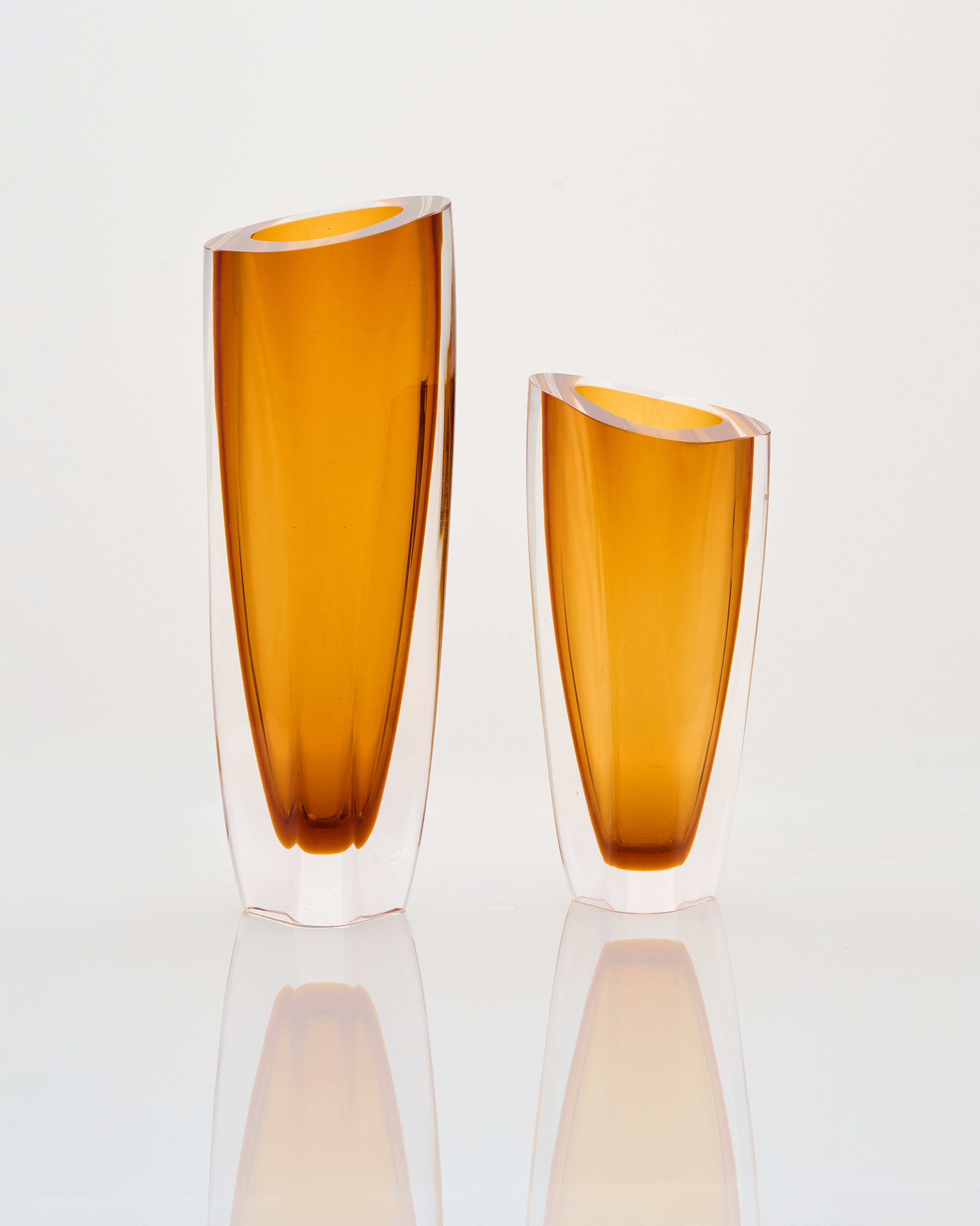 Amber Cone Vase