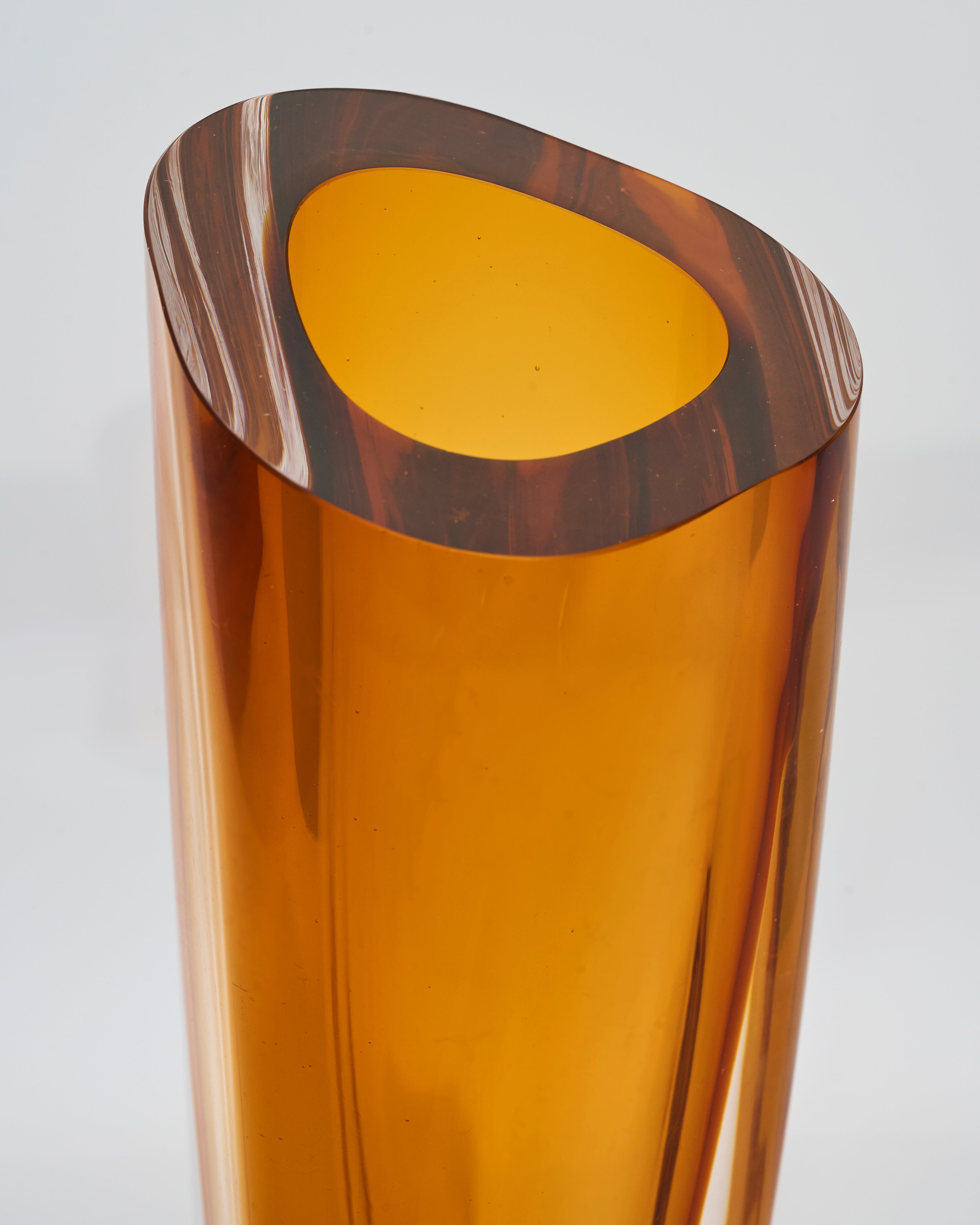 Amber Cone Vase
