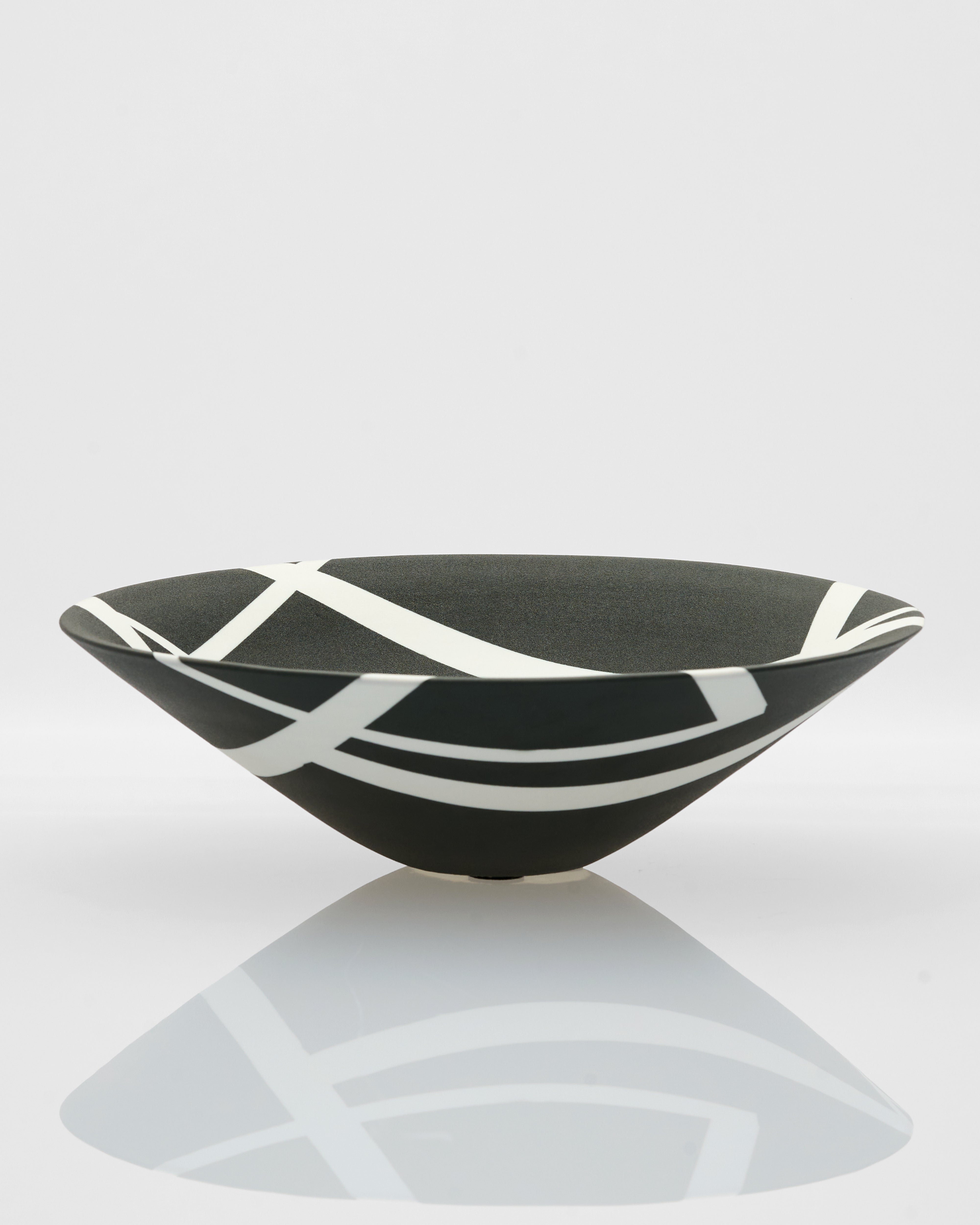 Striped Oval Fruit Tray