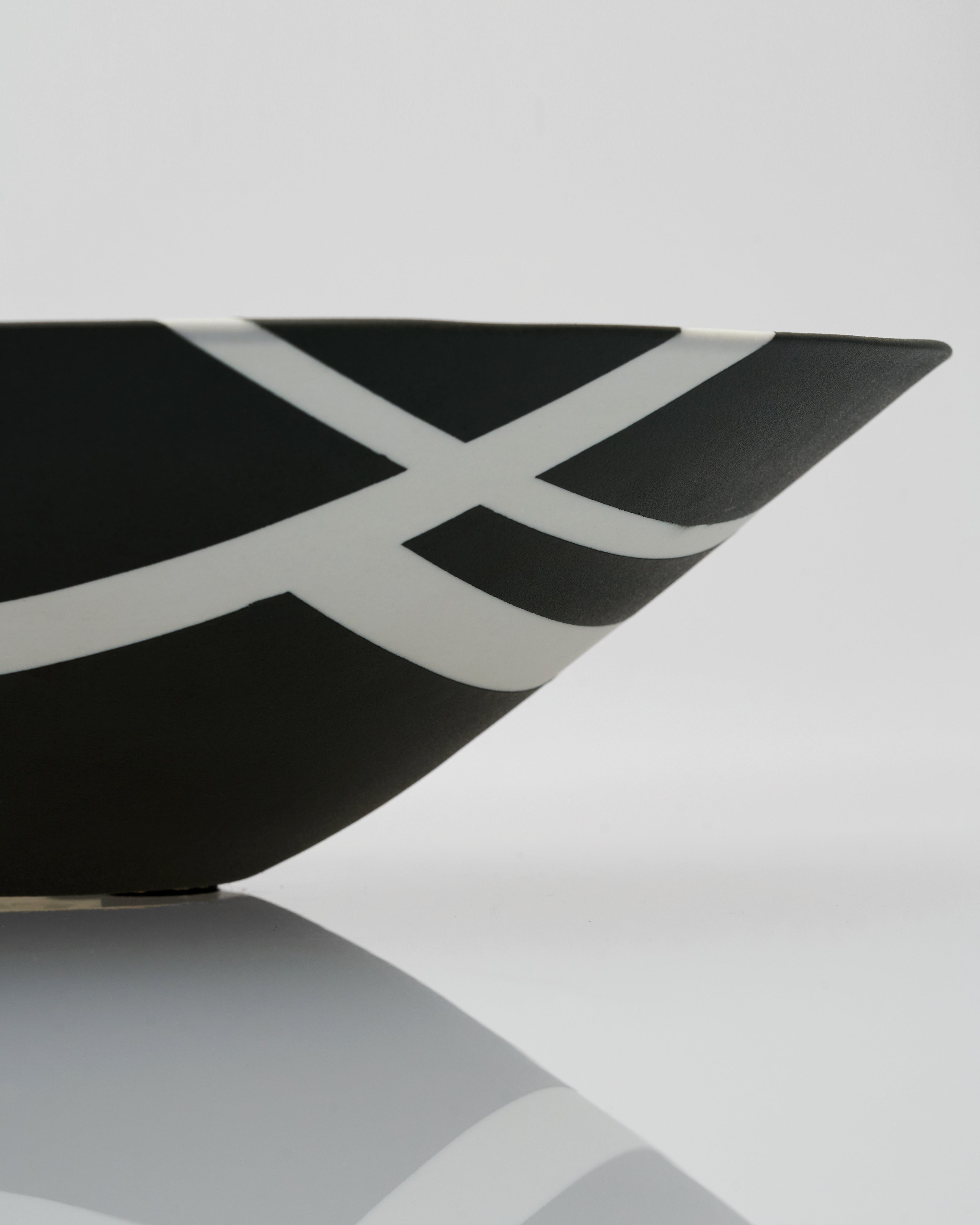 Striped Oval Fruit Tray