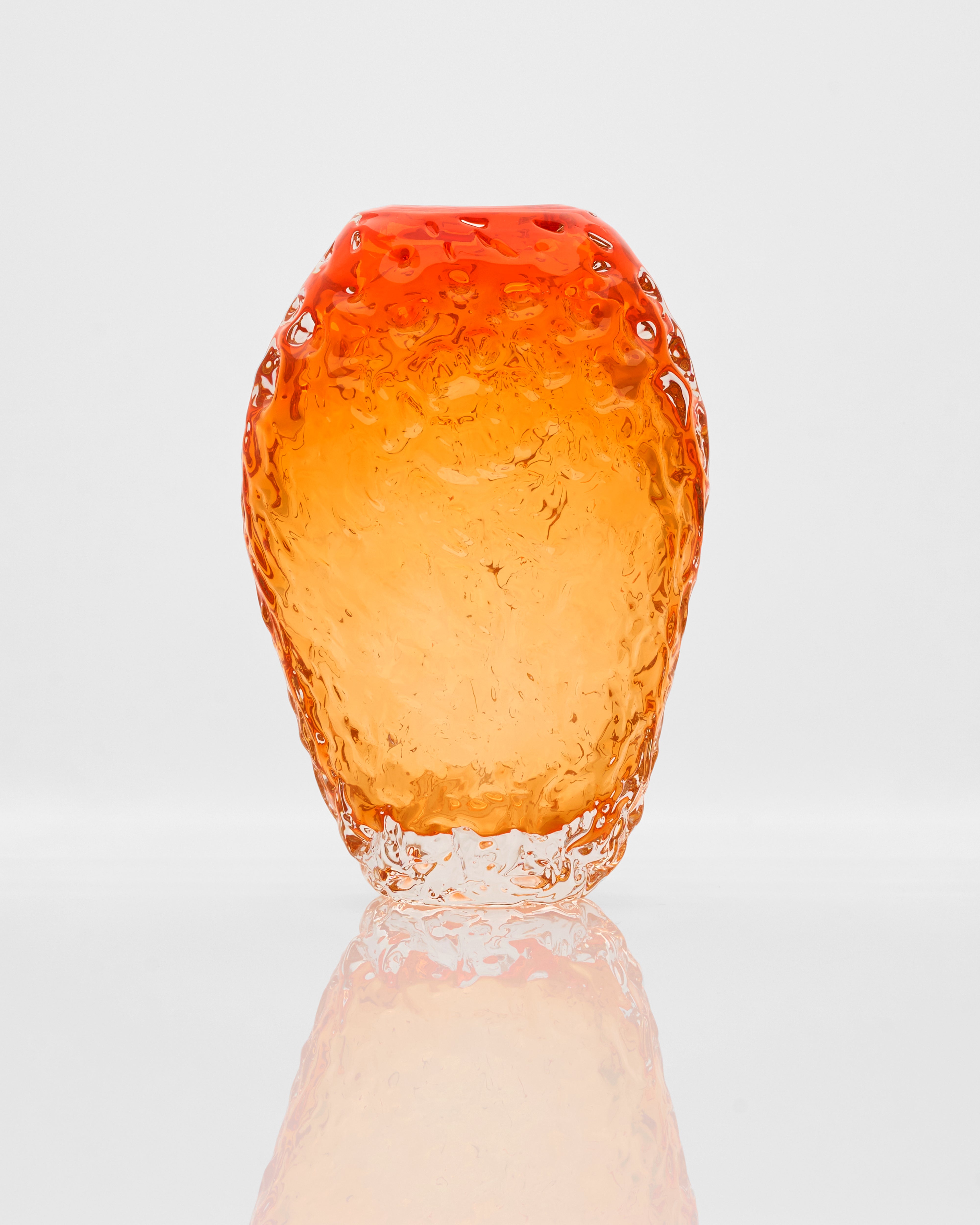 Modern Saffron Crystal Vase Set