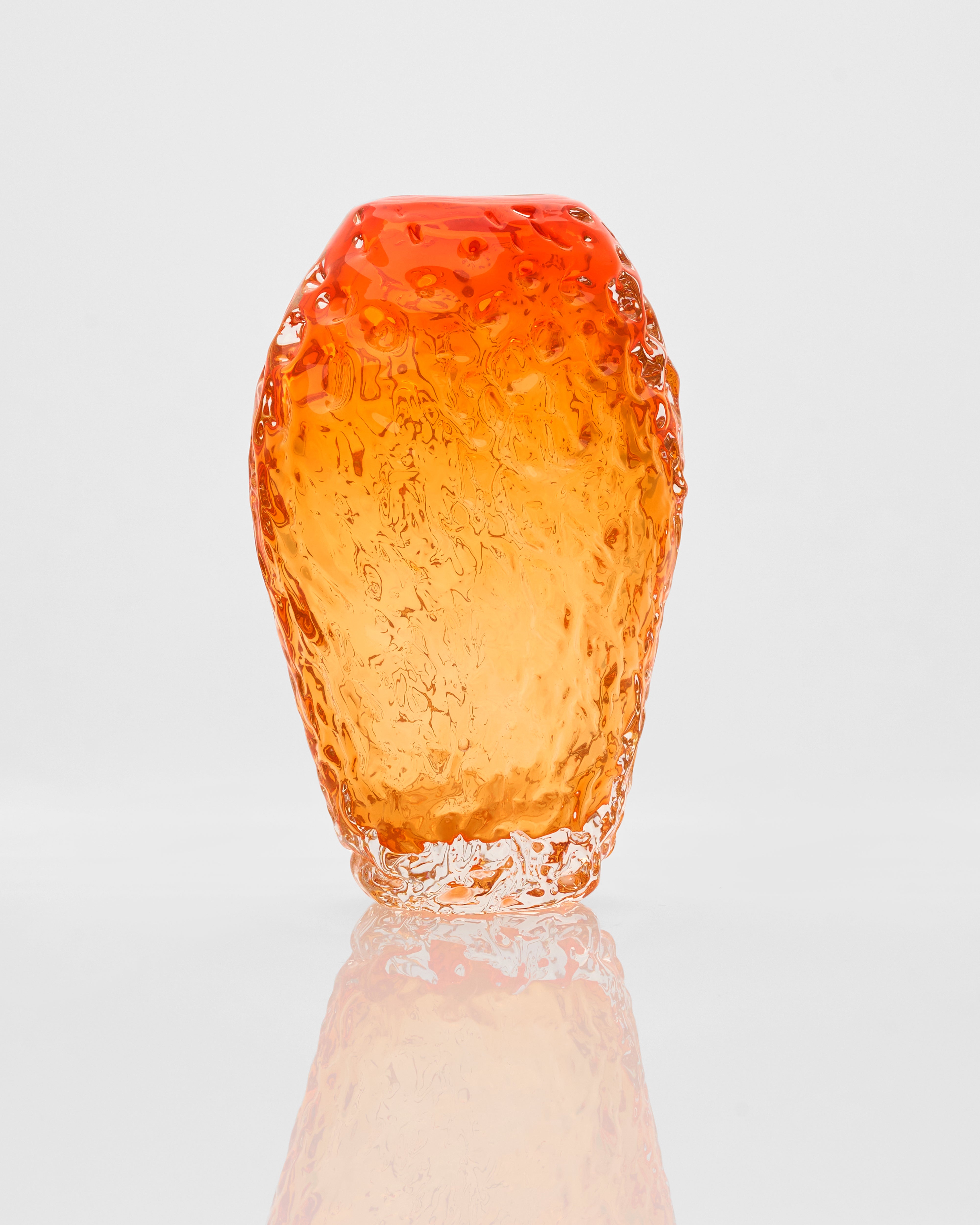 Modern Saffron Crystal Vase Set