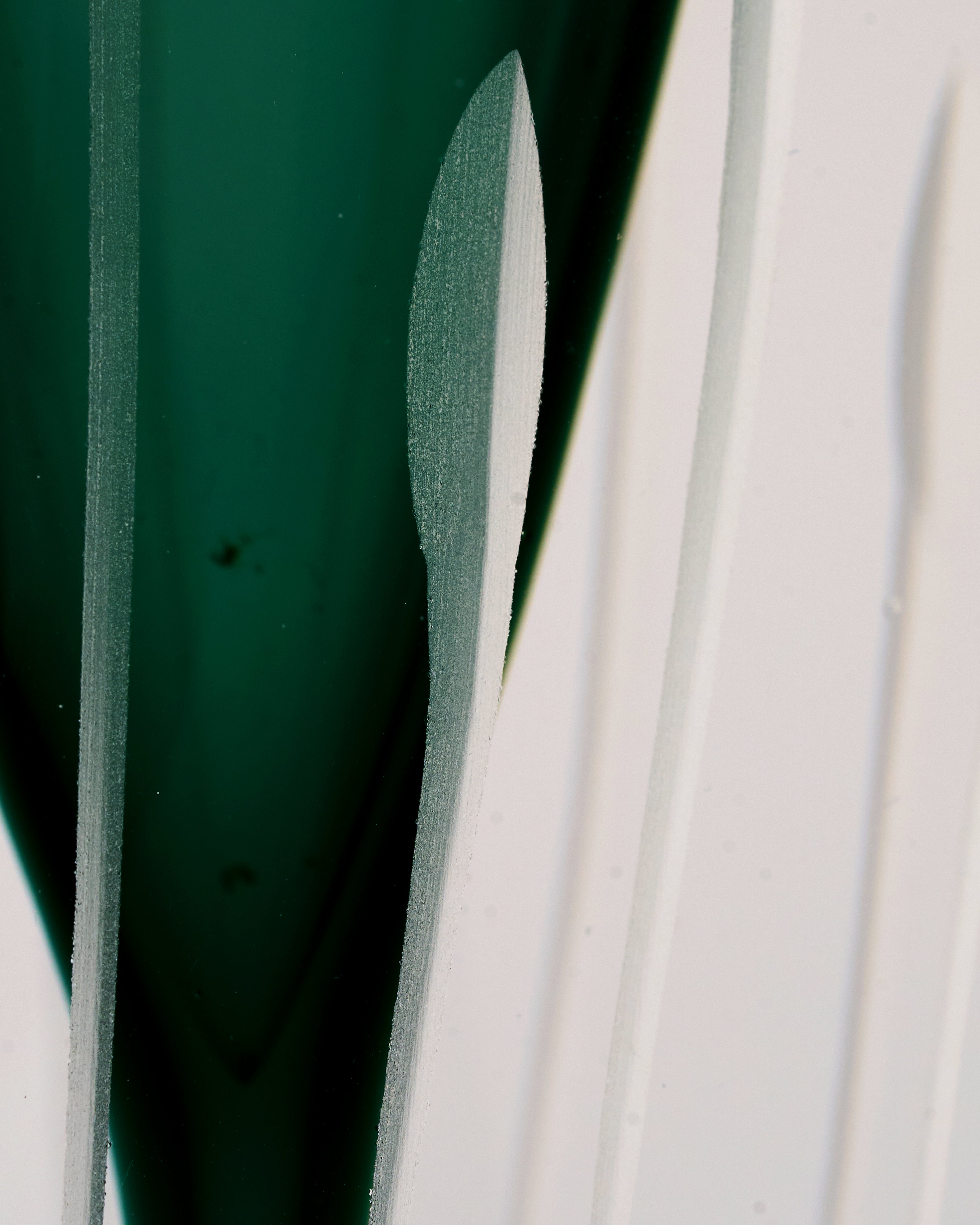 Drop Textured Vases Set - Dark Green