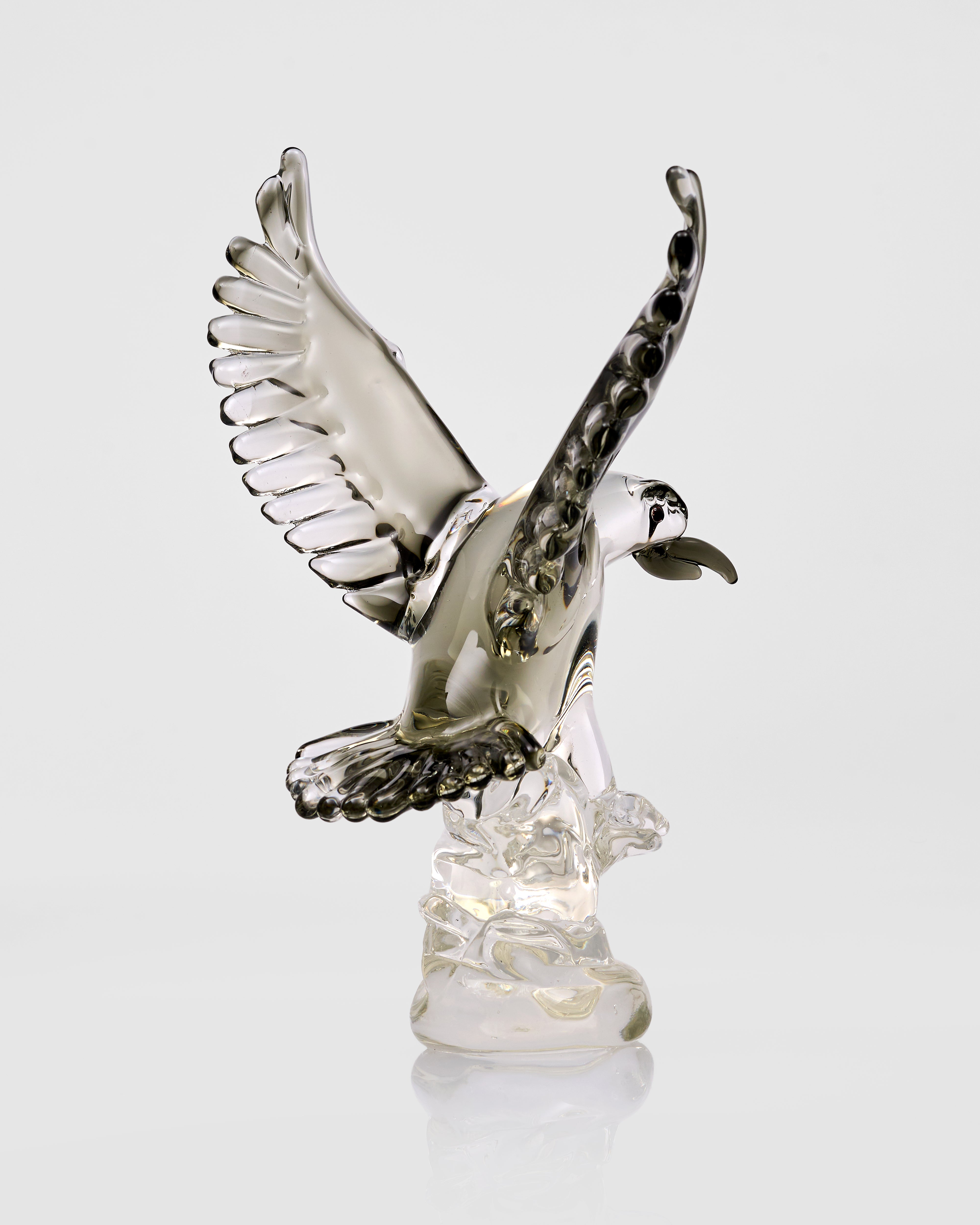 Eagle Clear Crsytal Glass Decor