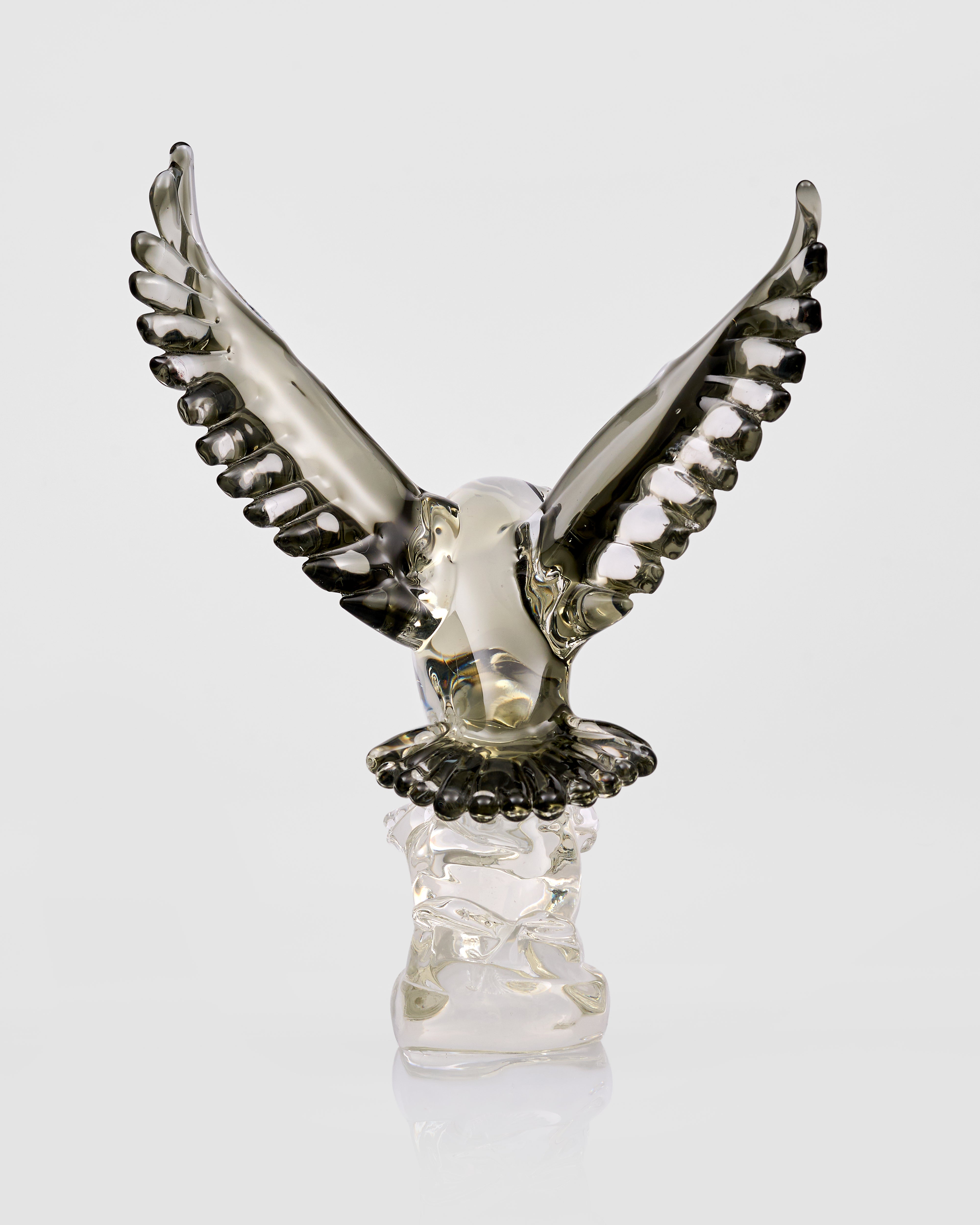Eagle Clear Crsytal Glass Decor