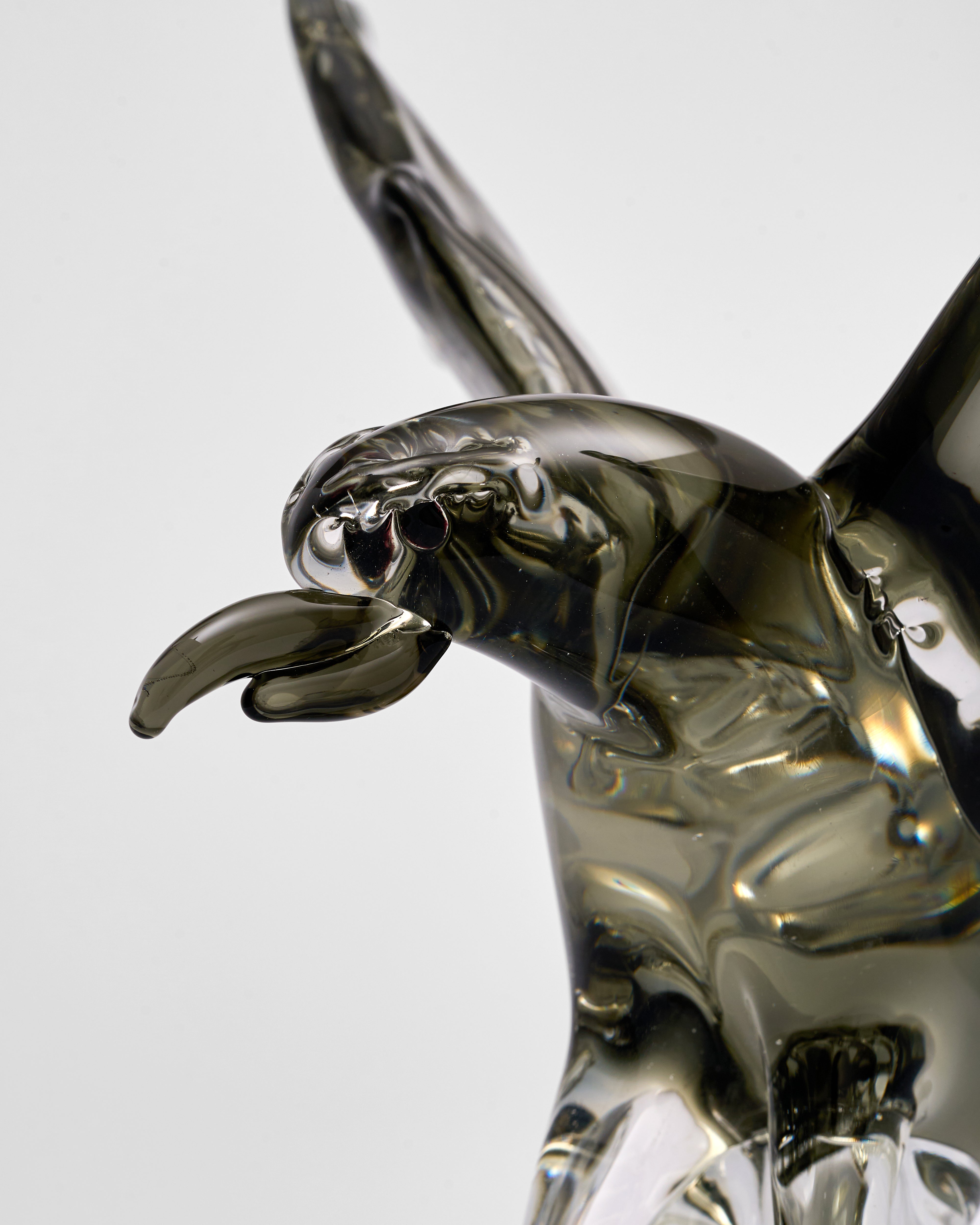 Eagle Clear Crsytal Glass Decor