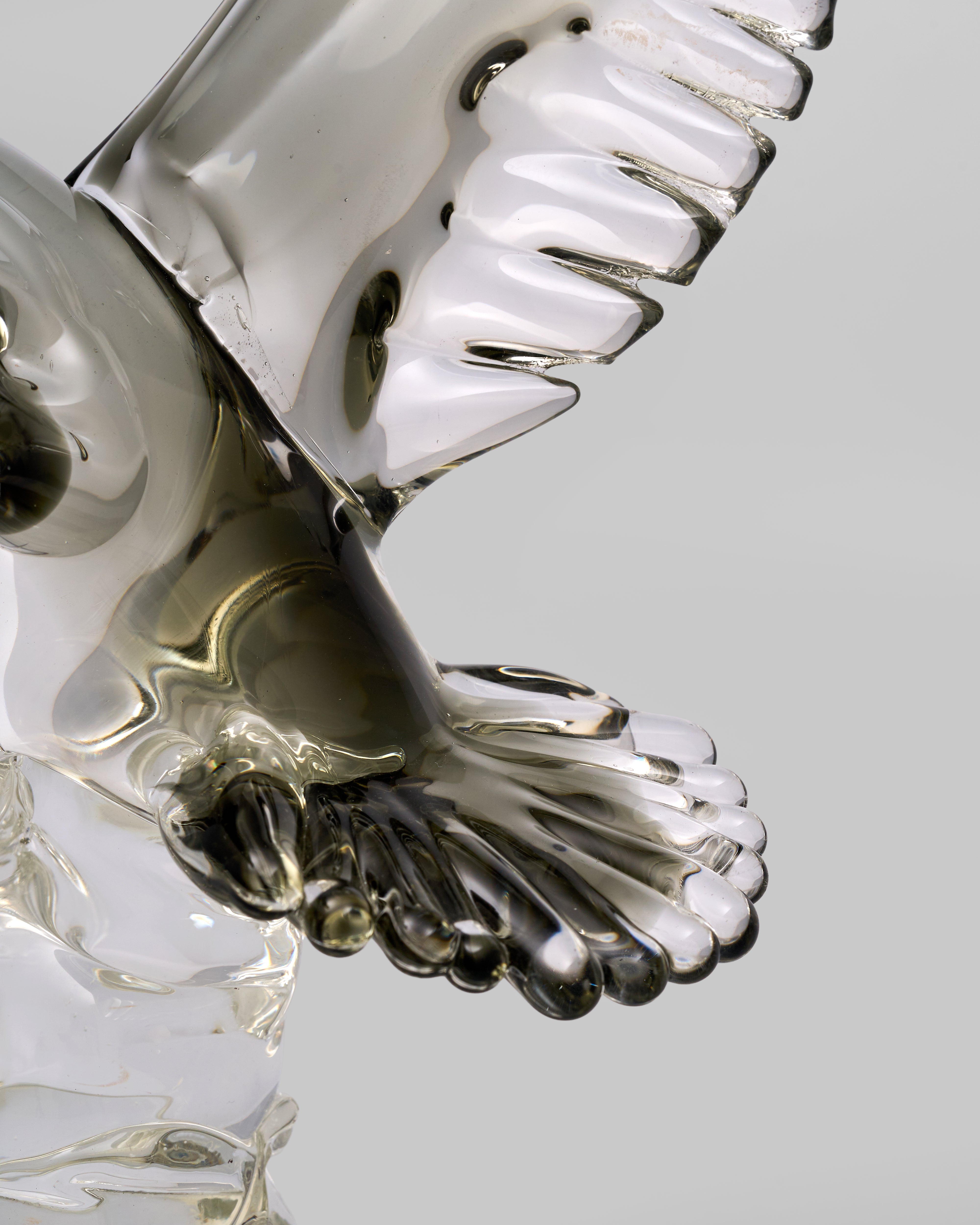 Eagle Clear Crsytal Glass Decor