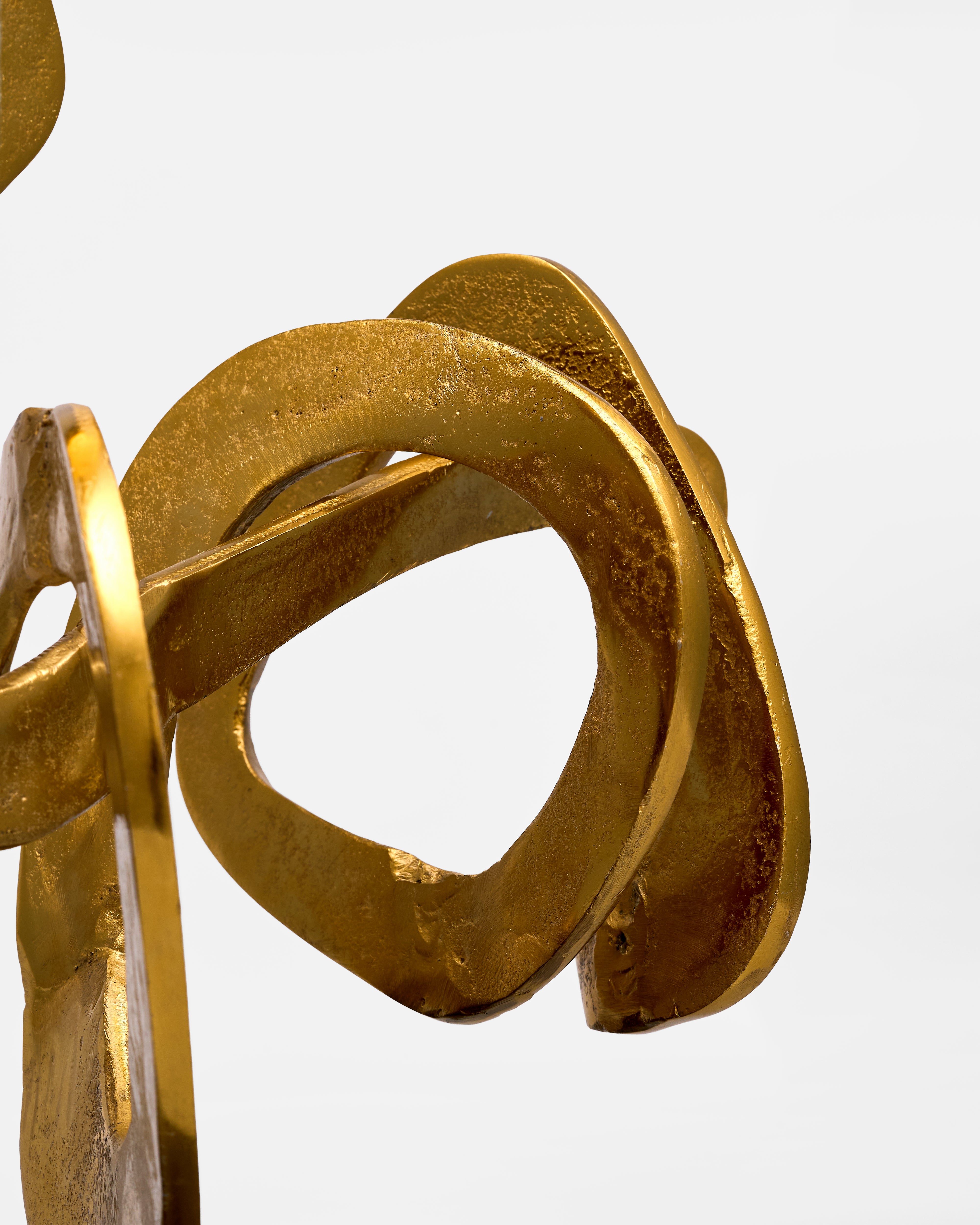 Golden Flux Infinity Sculpture