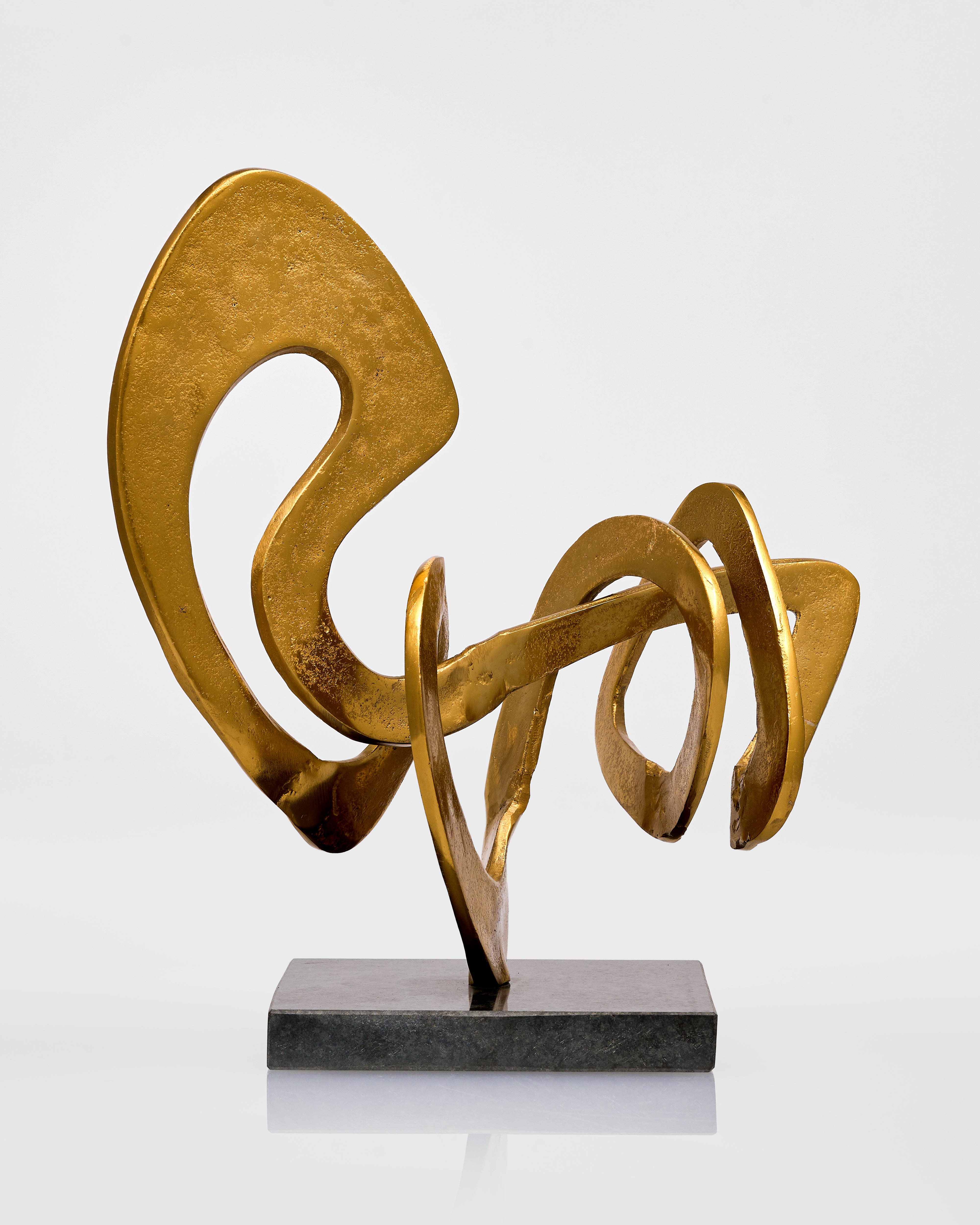 Golden Flux Infinity Sculpture