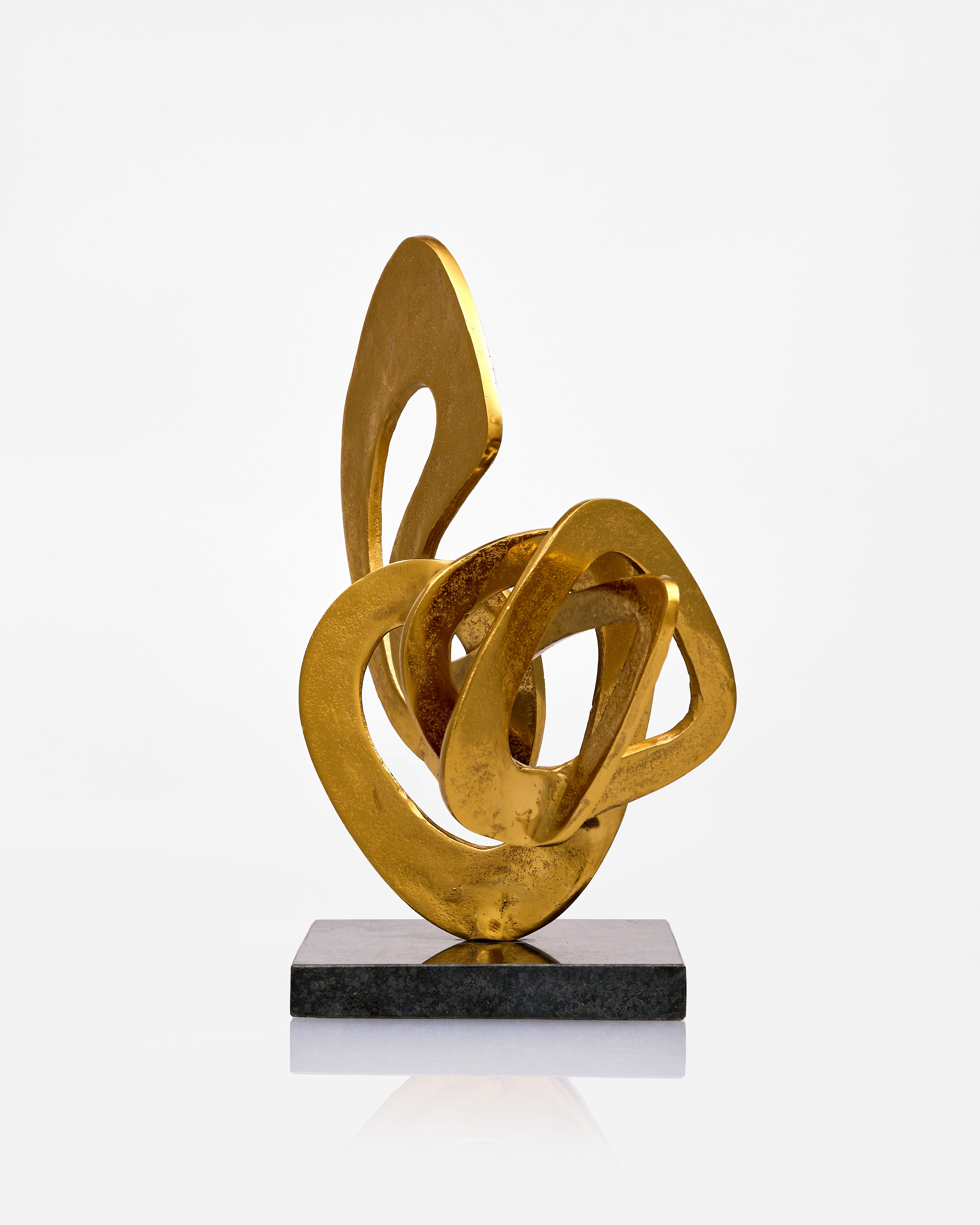 Golden Flux Infinity Sculpture