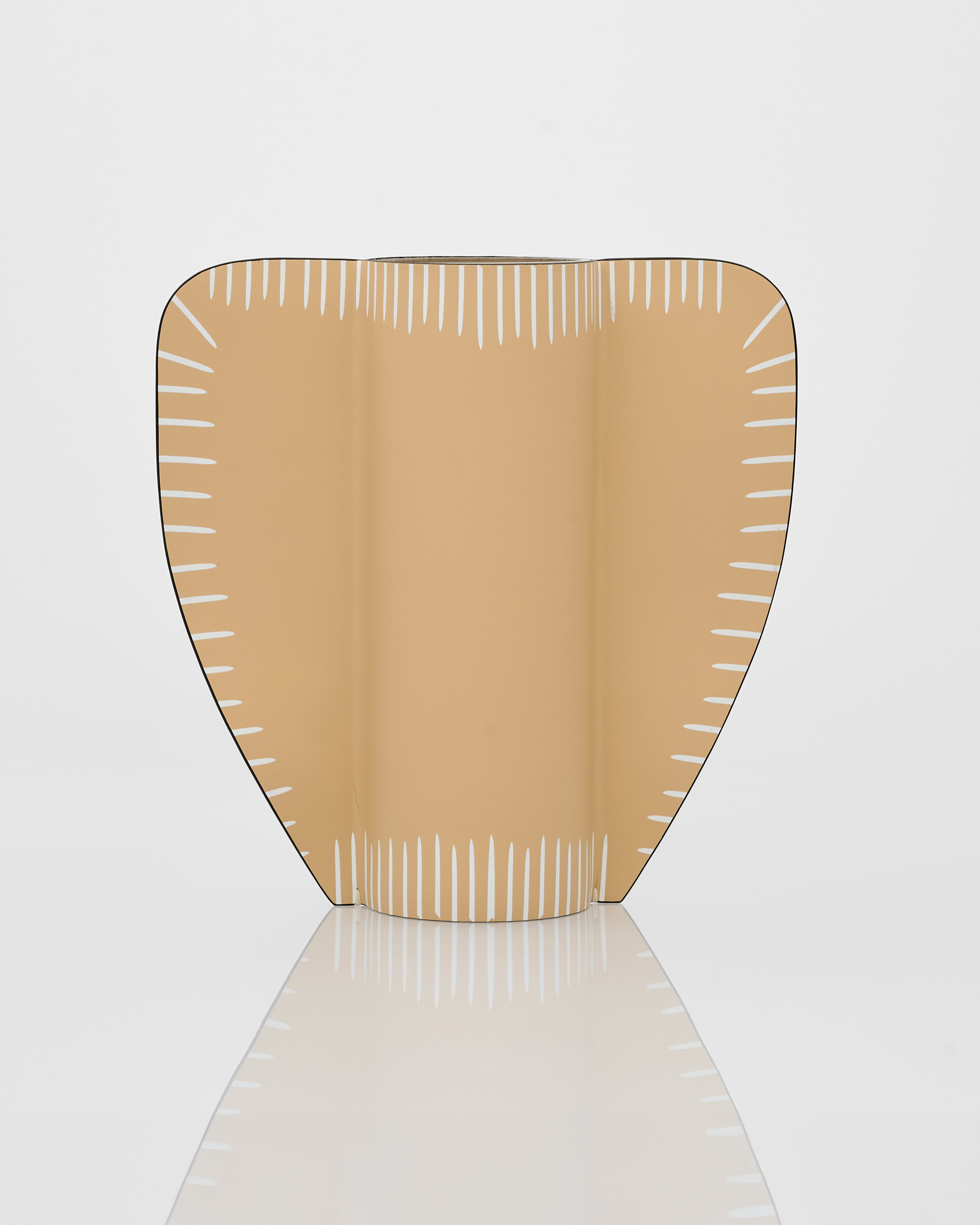 Leather Wing Vase Set - Ivory