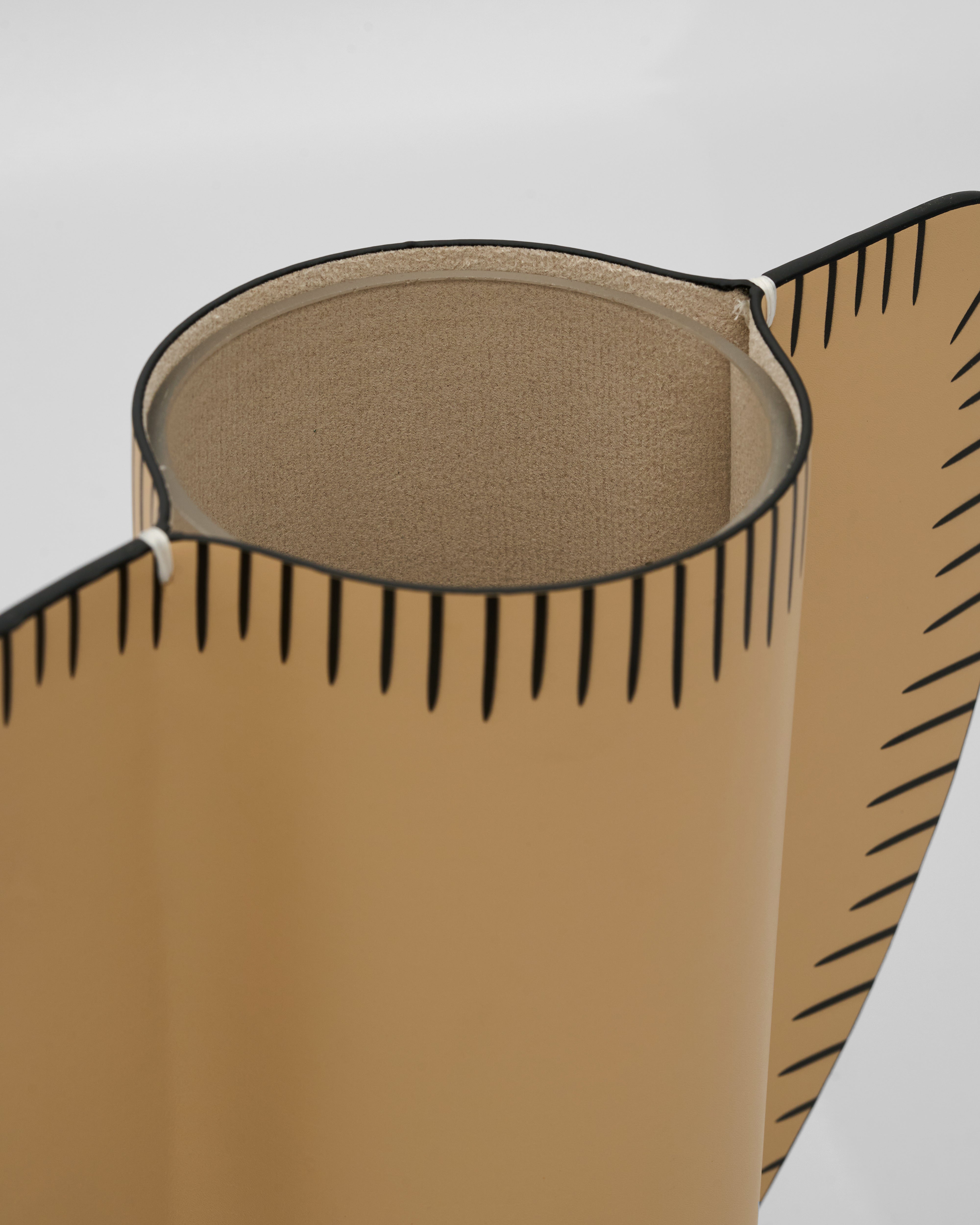 Leather Wing Vase Set - Ivory