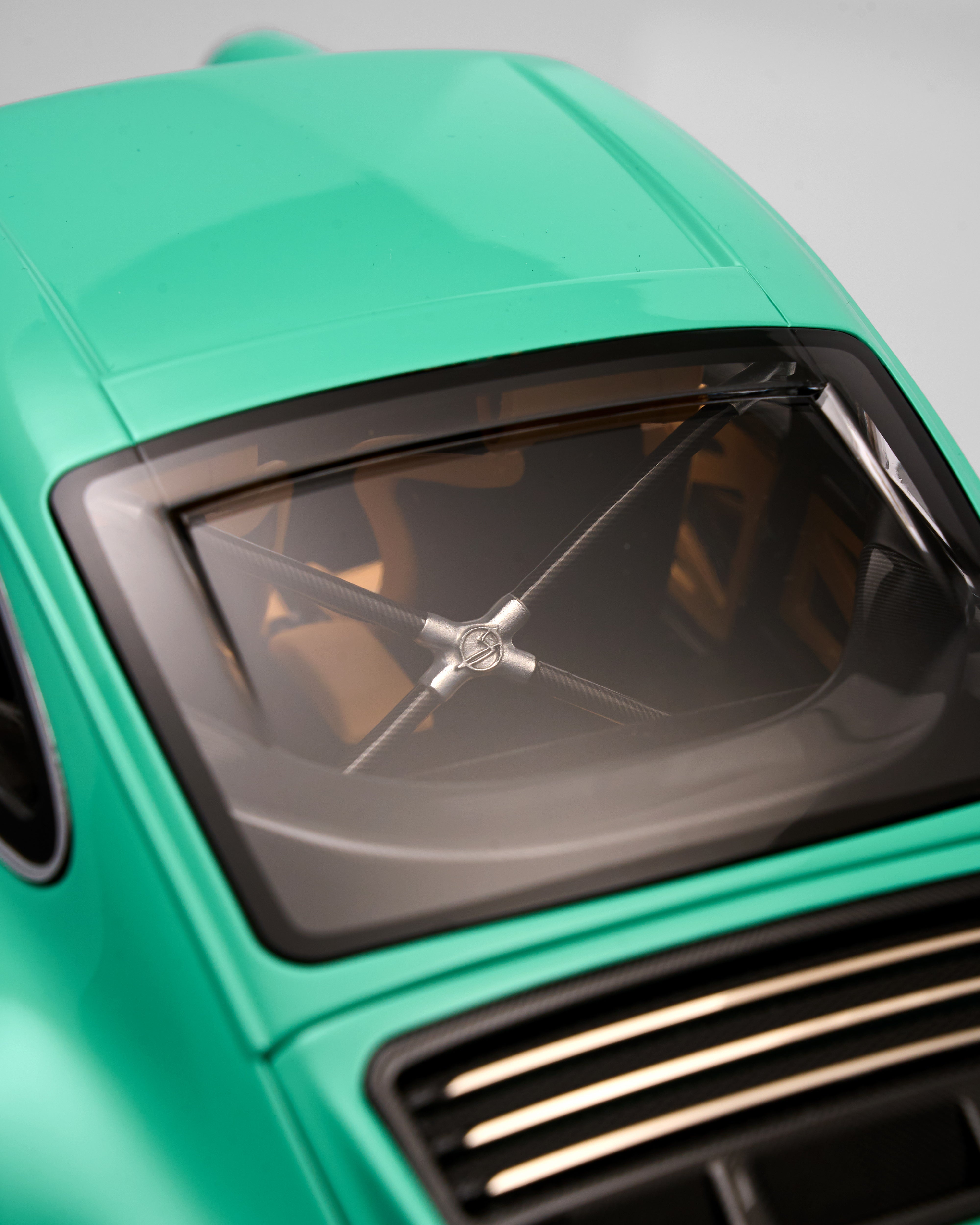 Soft Mint Vinatage Porsche Model Car