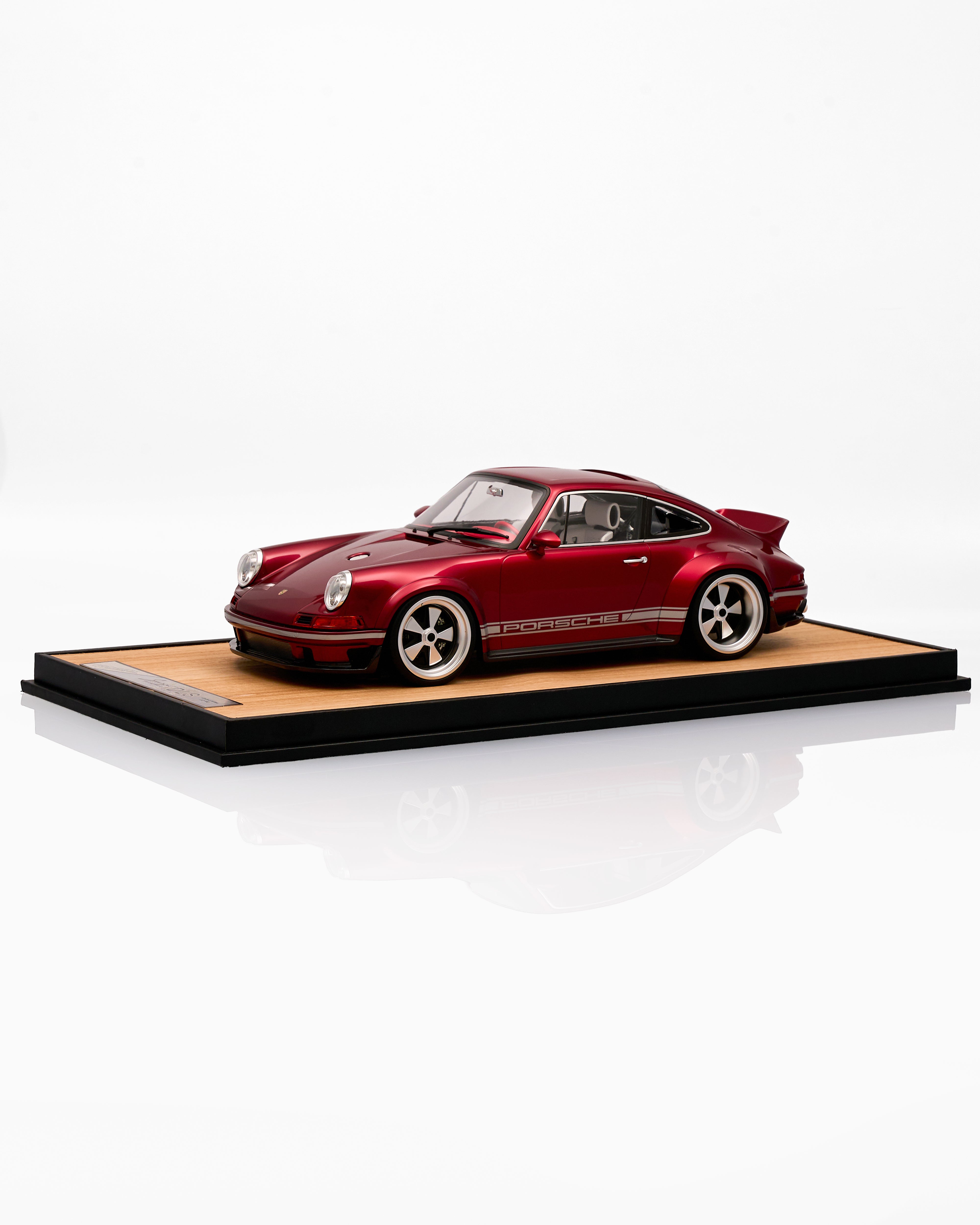 Cherry Red Porsche Vintage Car Decor