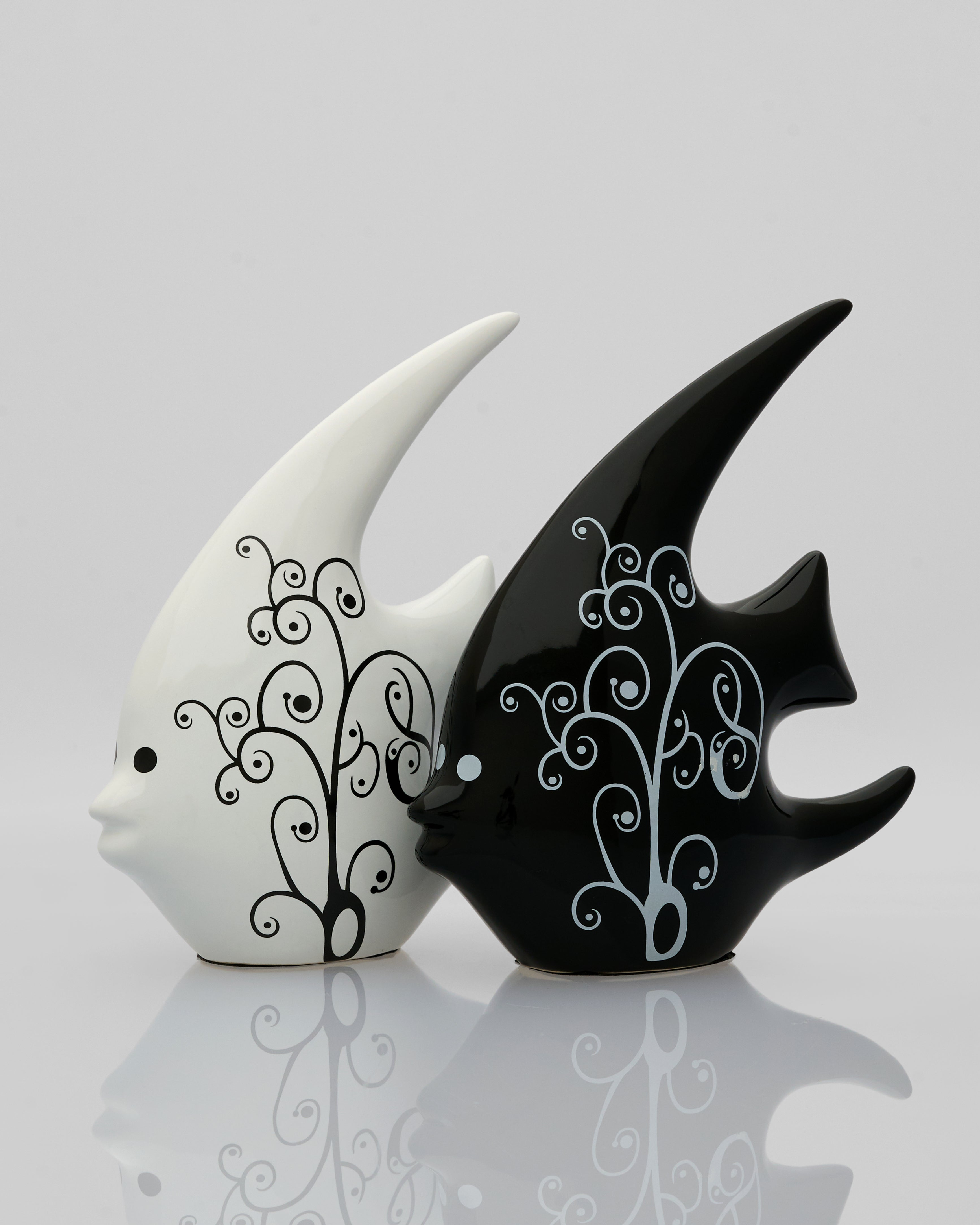 Monochrome Fish Decor