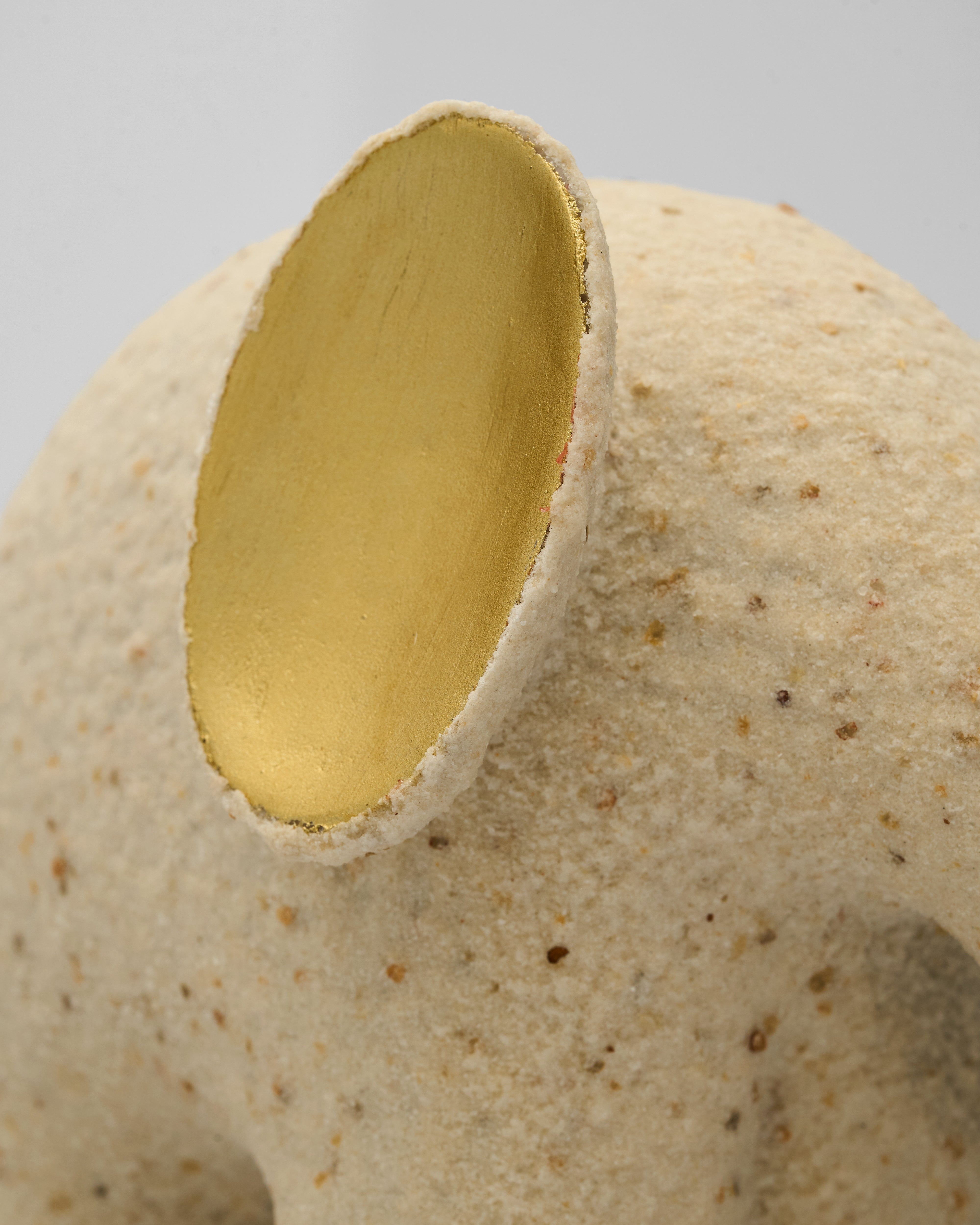 Ceramic Elephant Abstract Figurine