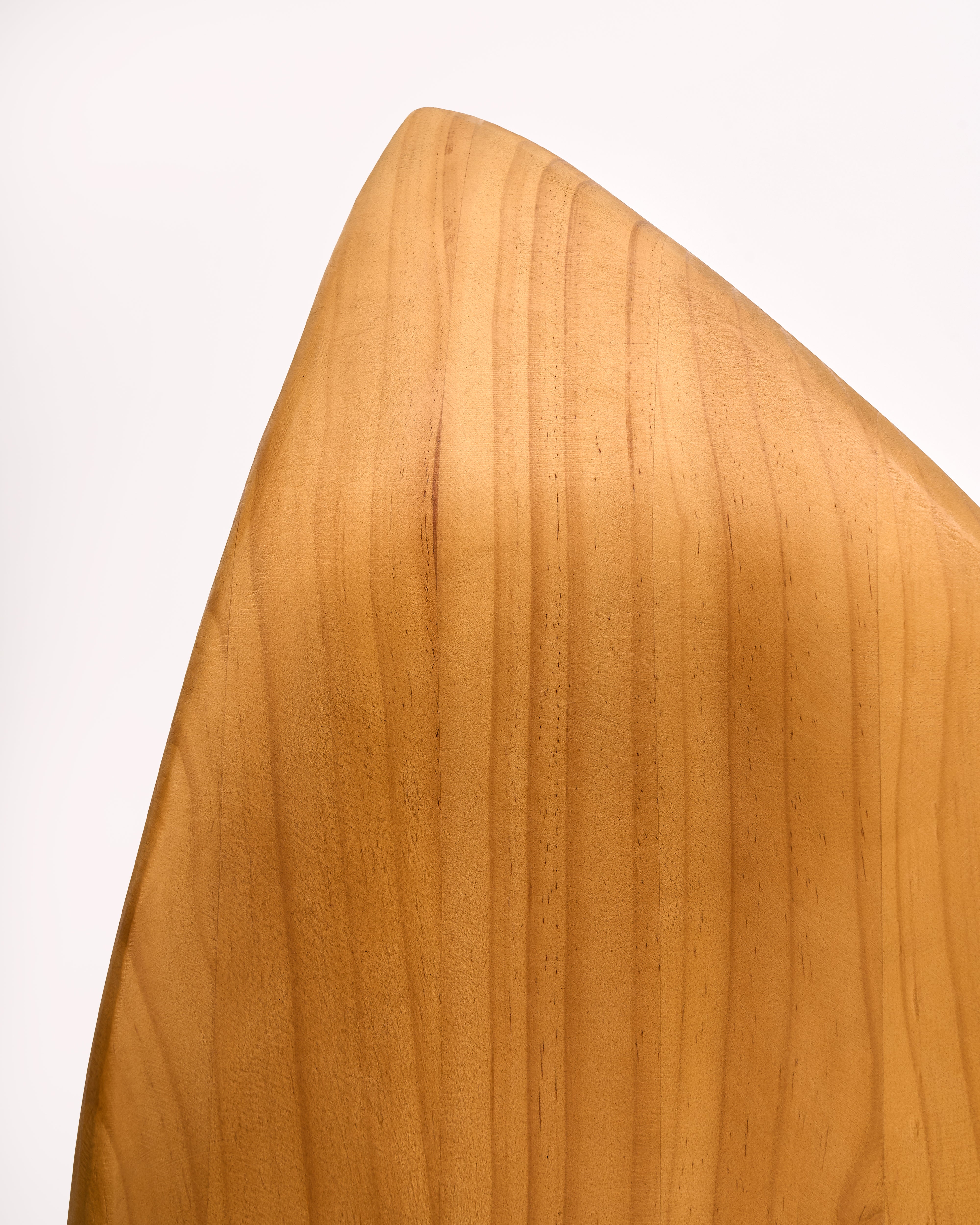 Facio Abstract Wooden Sculpture - Marble Base