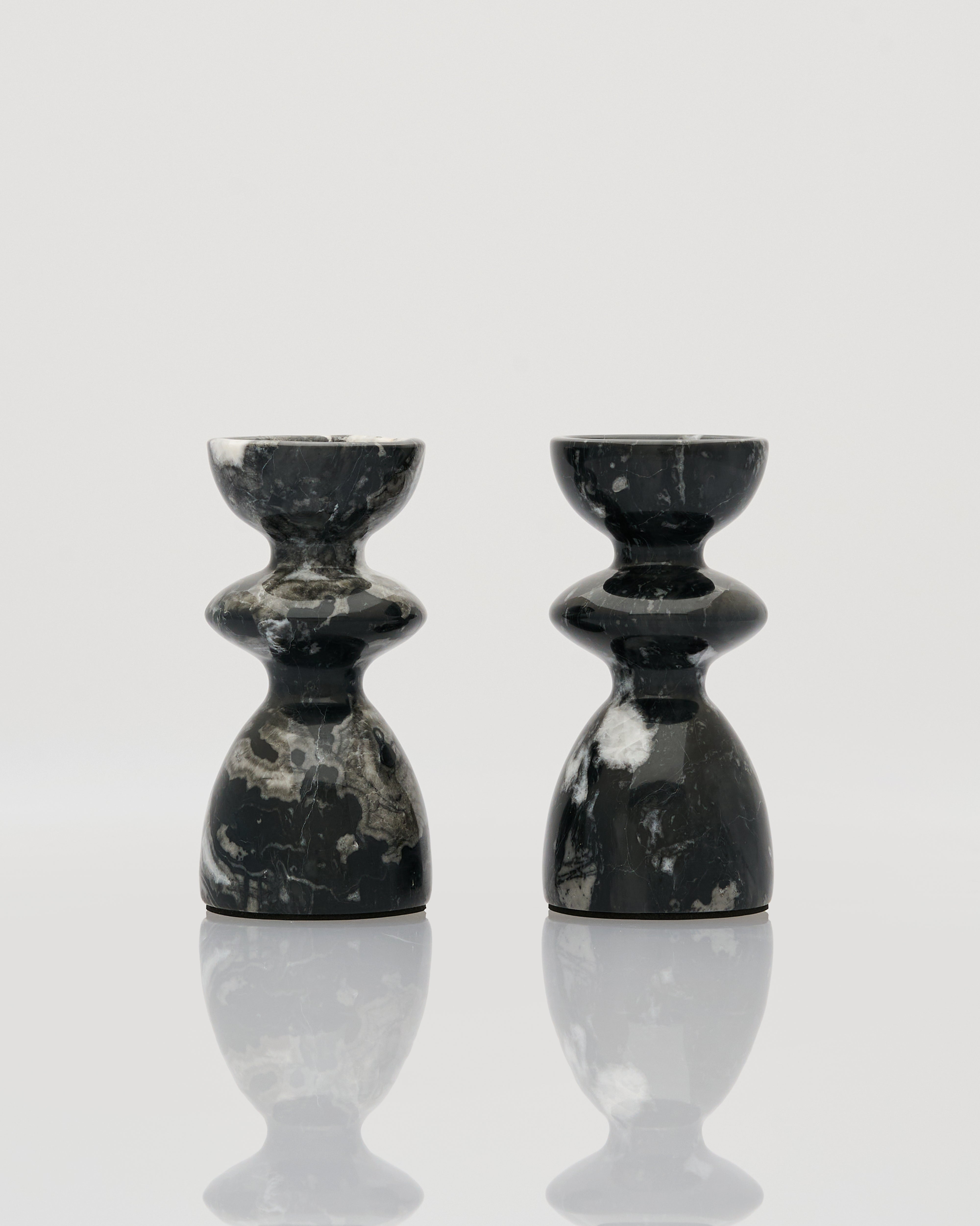 Ripple Marble Candle Holder