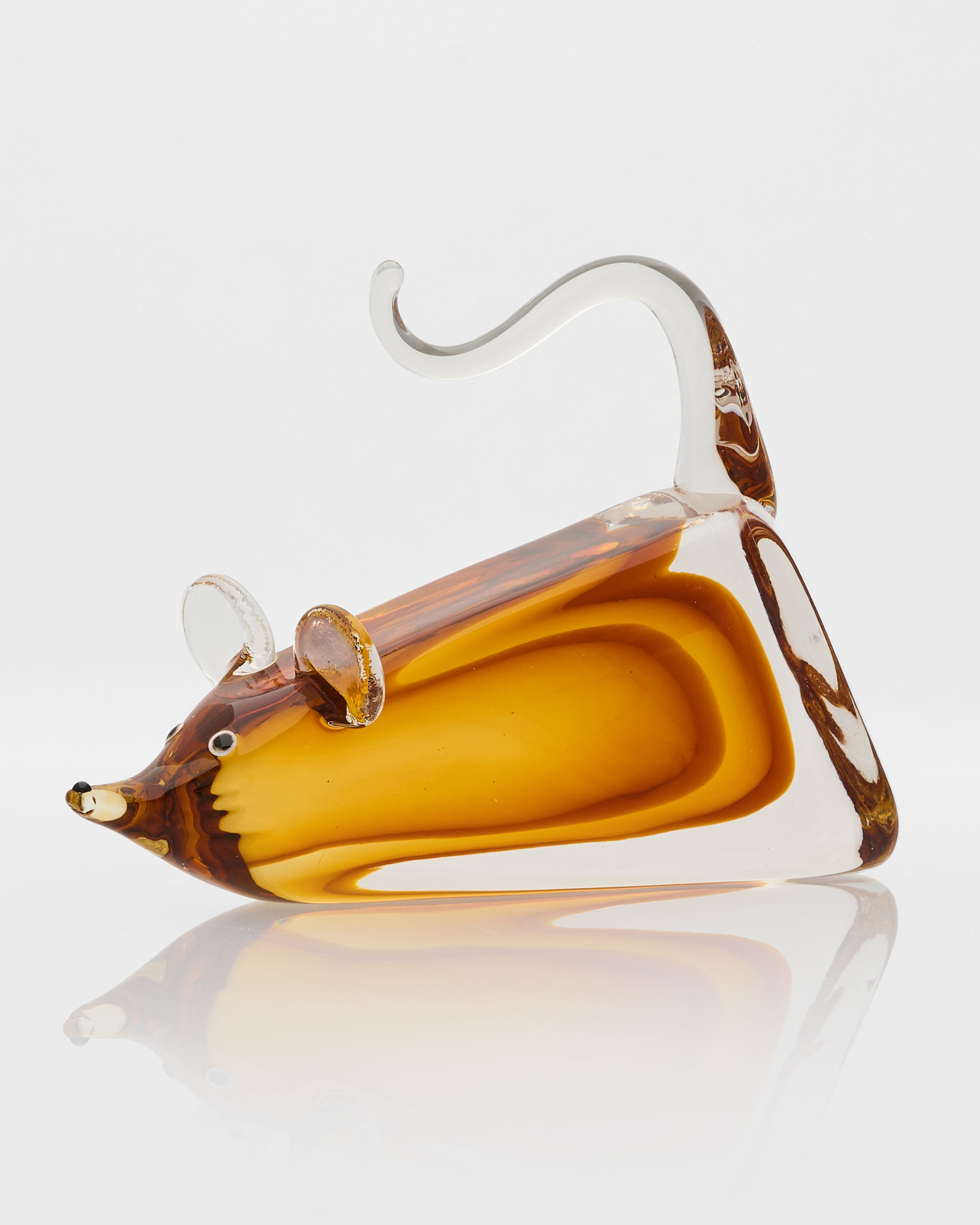 Mouser Crystal Glass Decor