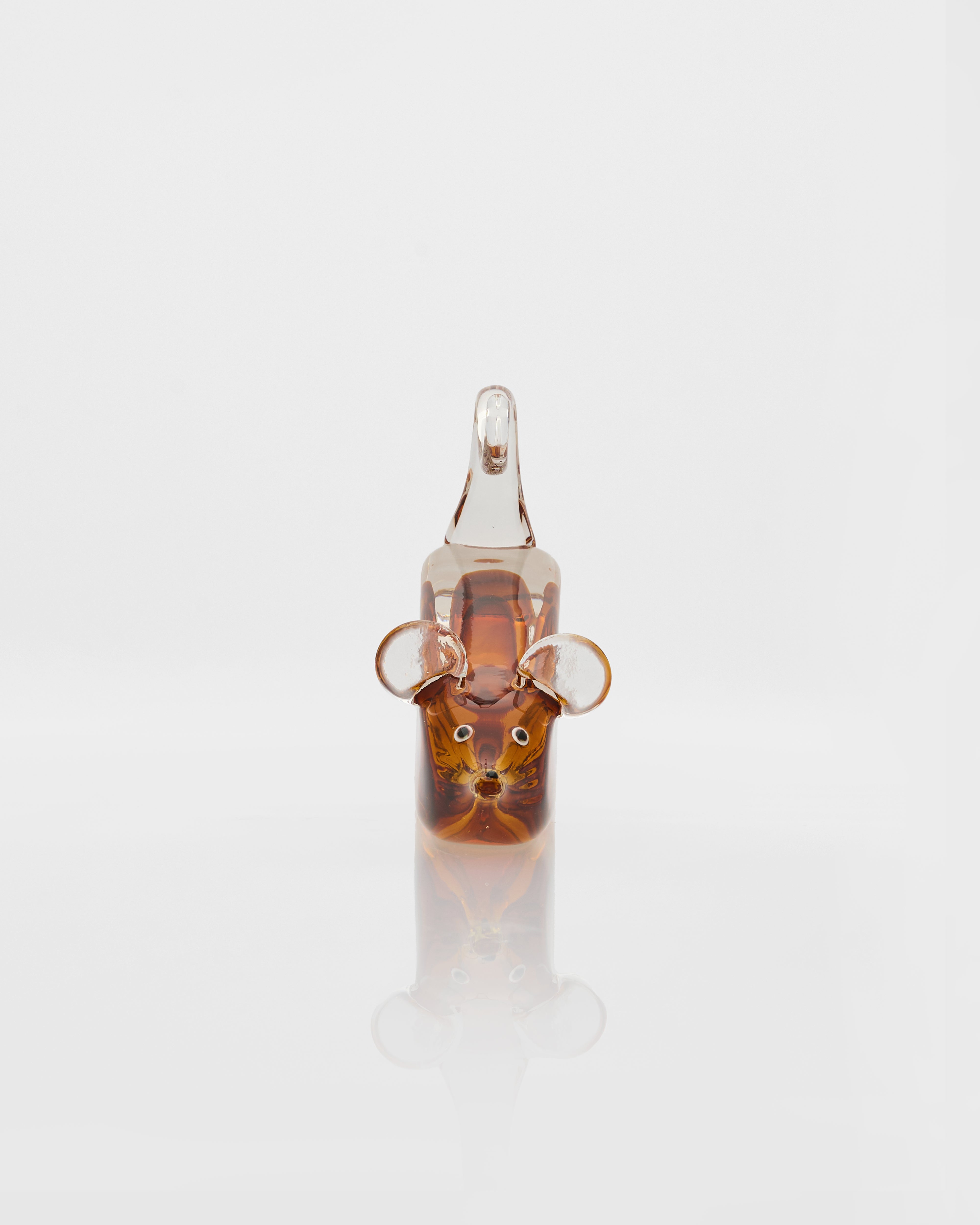 Mouser Crystal Glass Decor