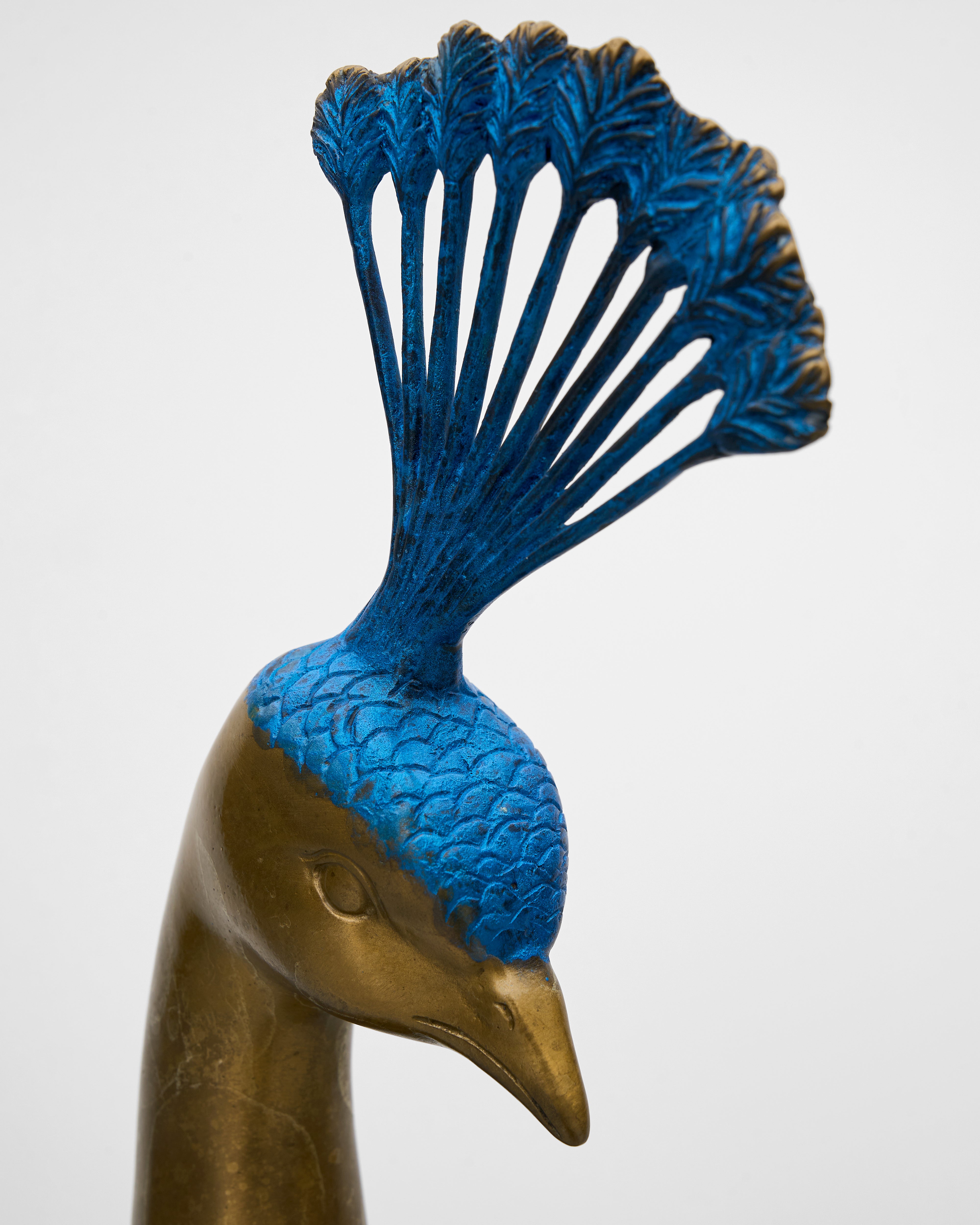 Grand Peacock Sculpture